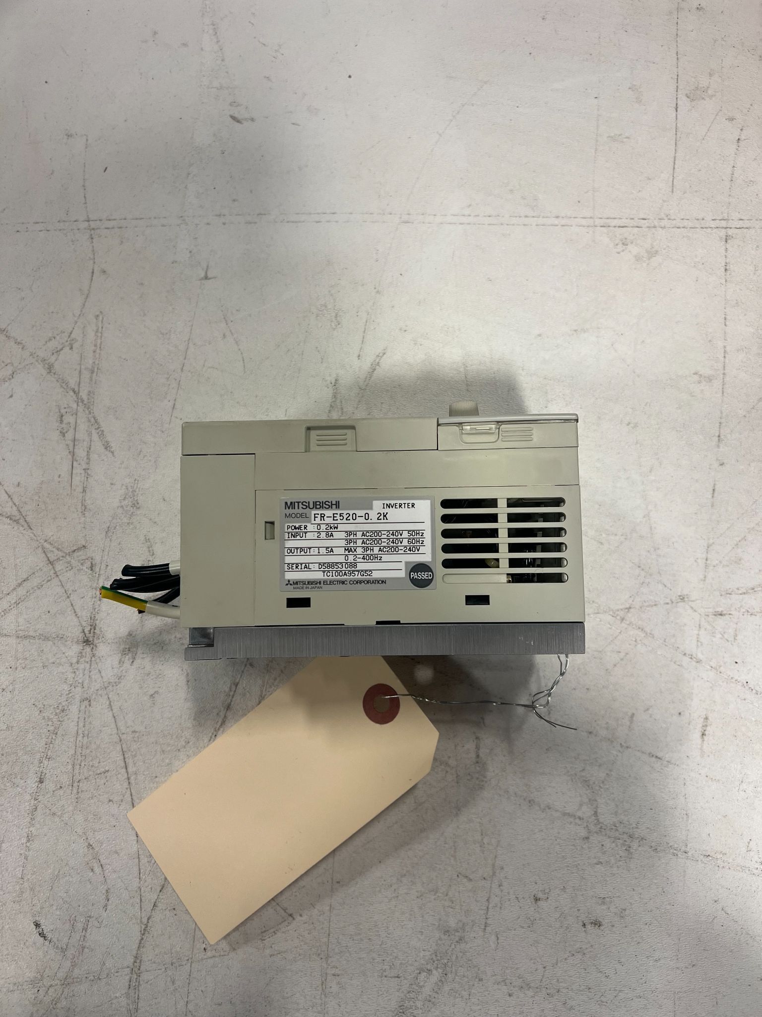 MITSUBISHI FR-E520-0 2K AC DRIVE USED 2
