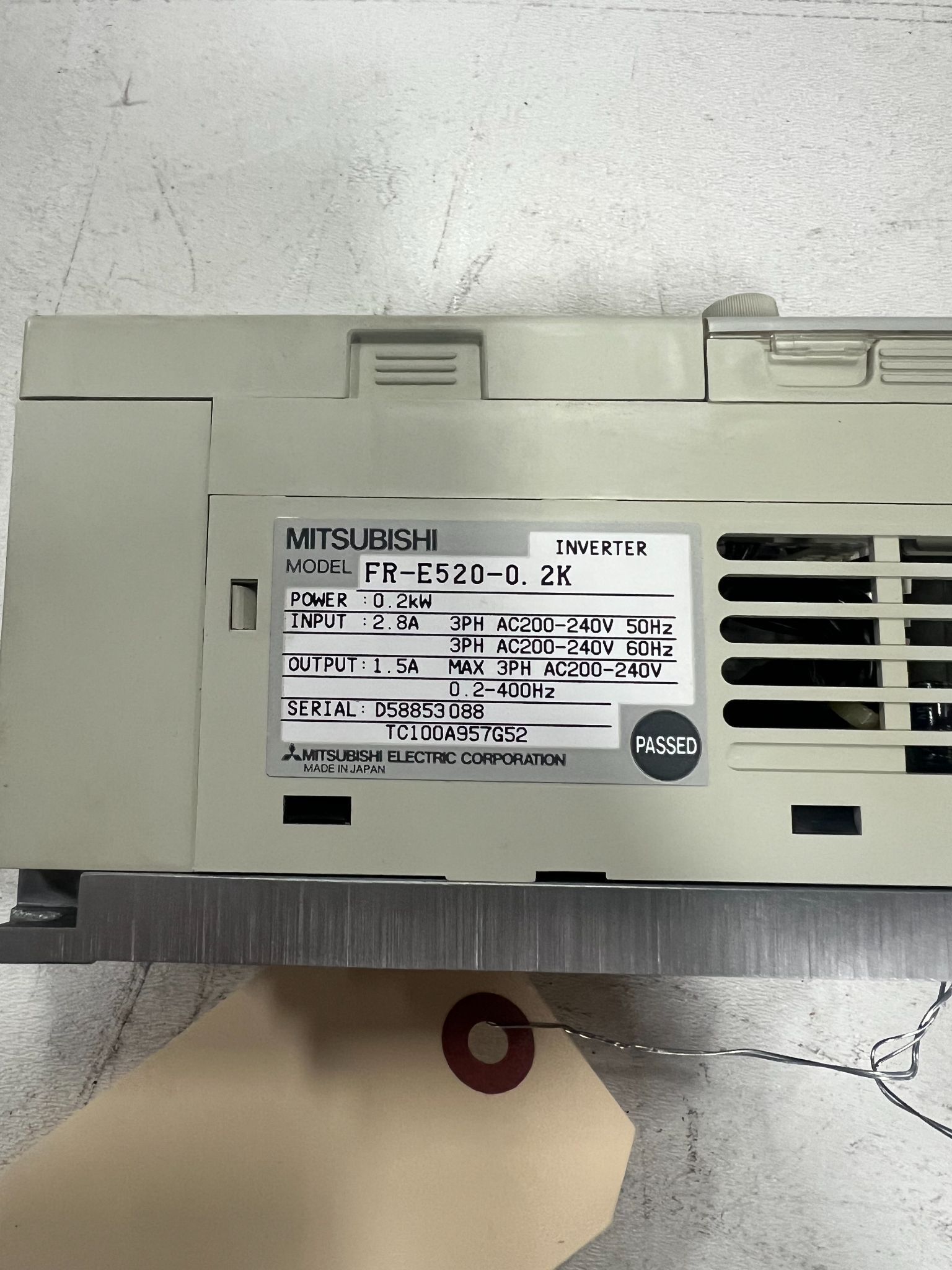 MITSUBISHI FR-E520-0 2K AC DRIVE USED 4