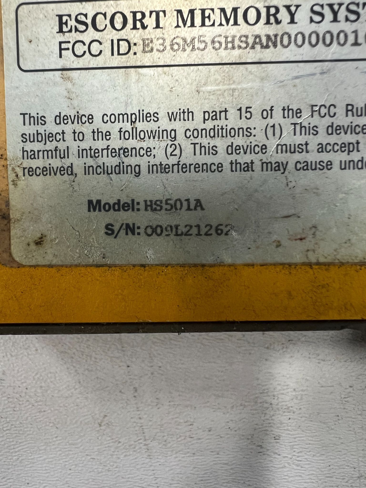 EMS HS501A READ/WRITE ANTENNA USED 3