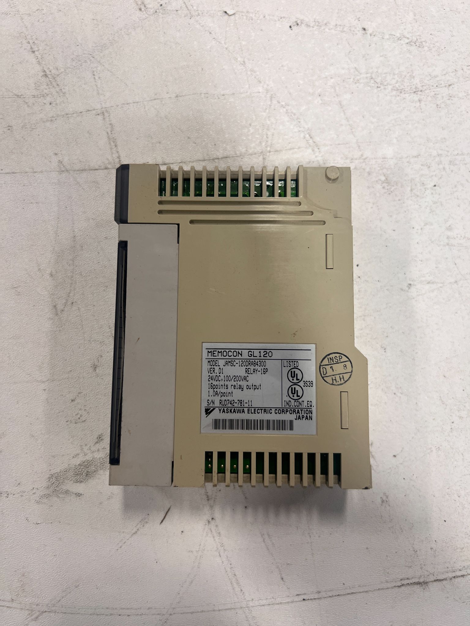 YASKAWA JAMSC-120DRA84300 I/O MODULE USED 1