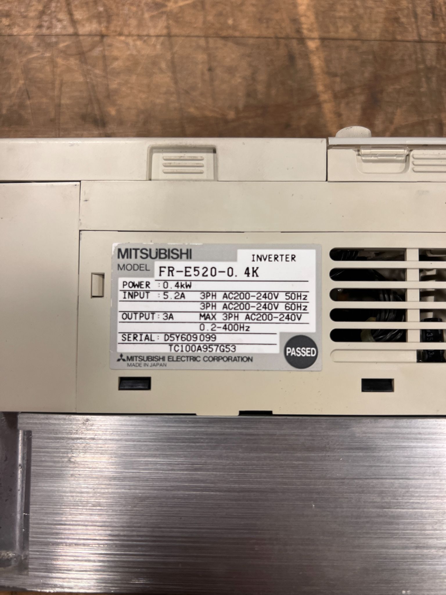 MITSUBISHI FR-E520-0.4K DRIVE USED 4