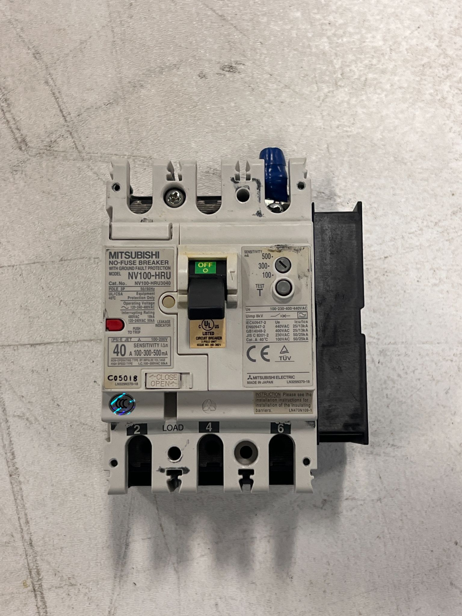 MITSUBISHI ELECTRIC NV100-HRU USED 0