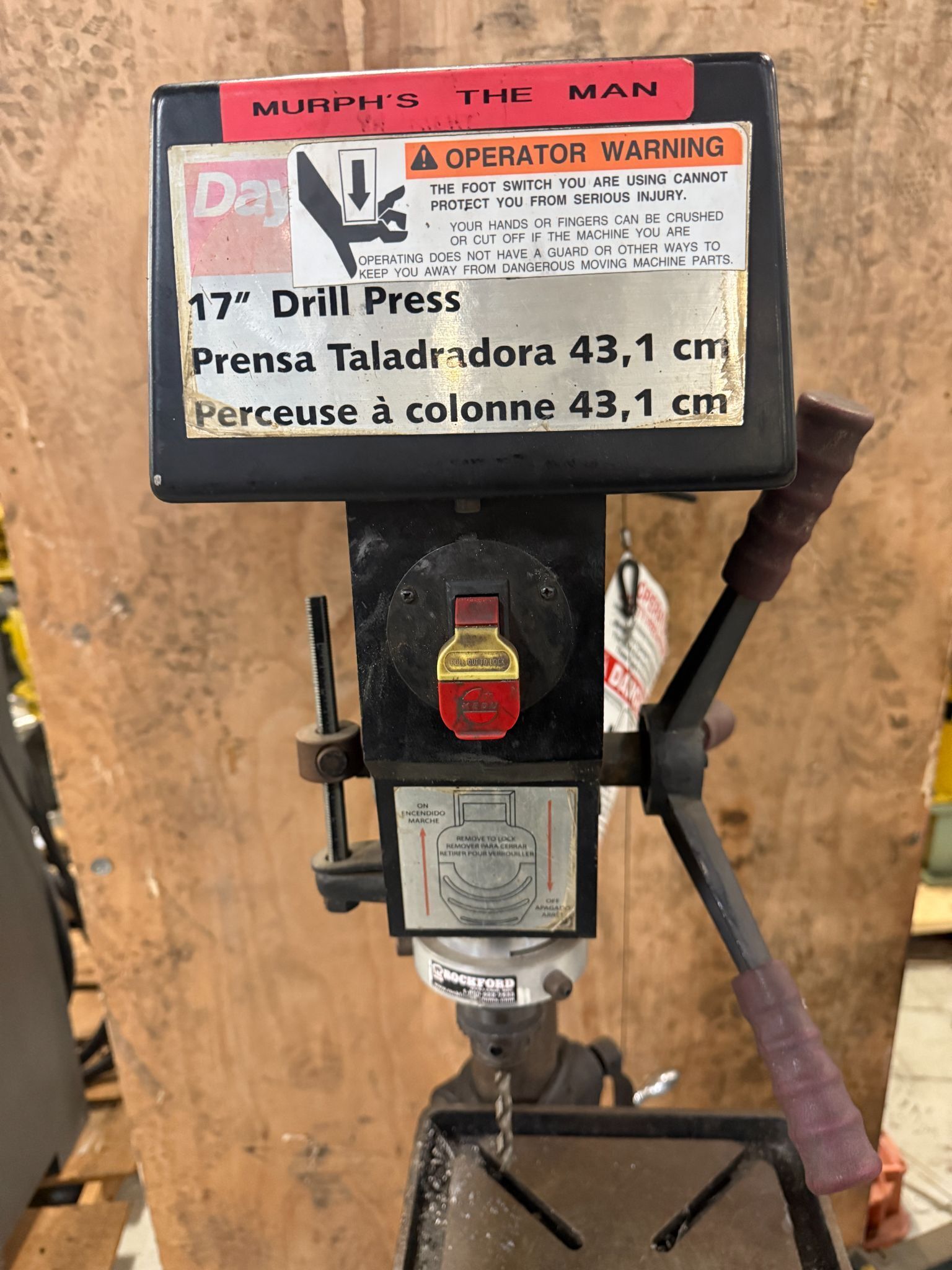 DAYTON 3Z19E 17" DRILL PRESS USED 2