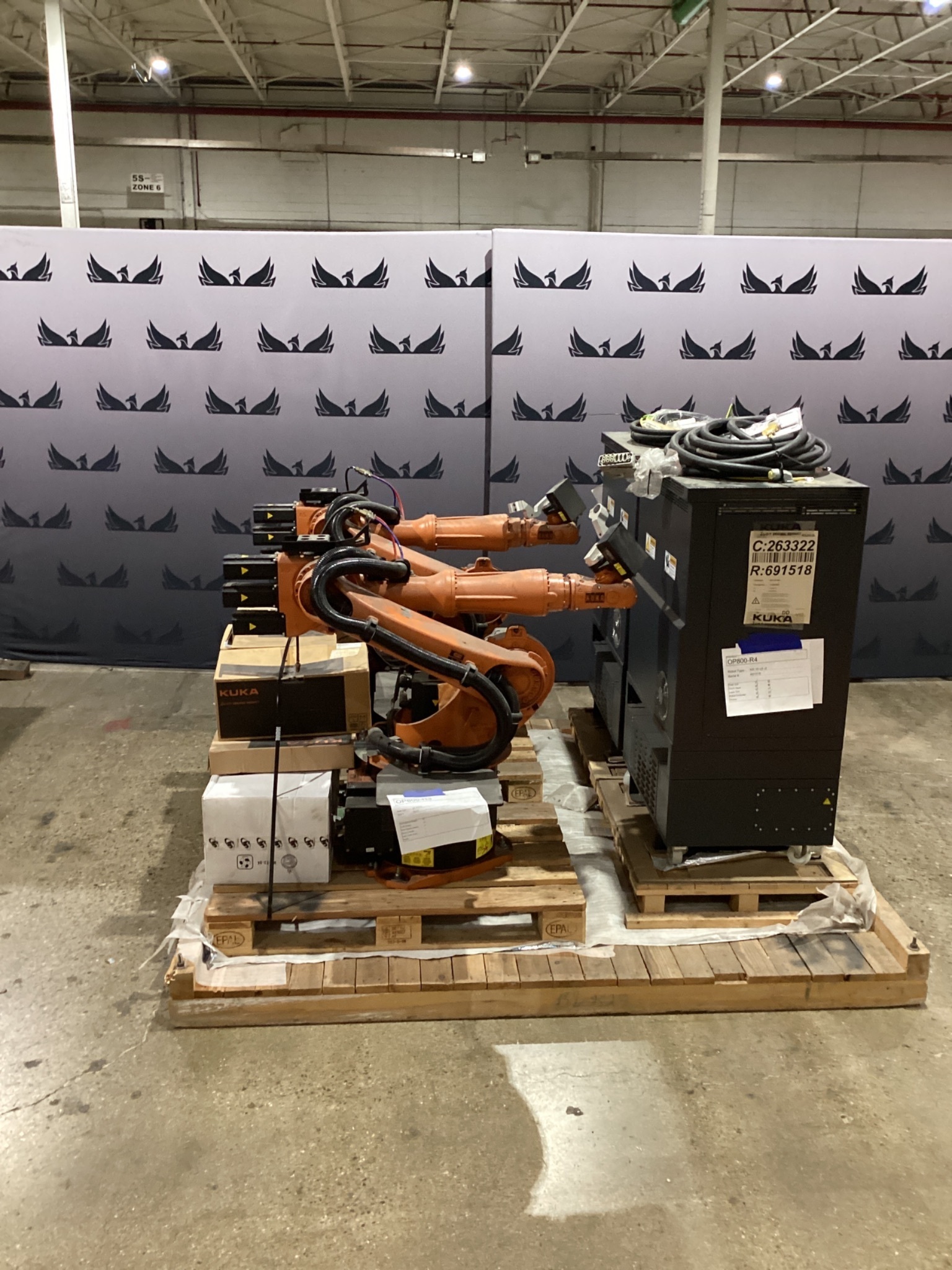 LOT OF 2 KUKA KR16 L6-2 Robots w/ KR C4 NA Controls + TT3A Reamers NEW 1