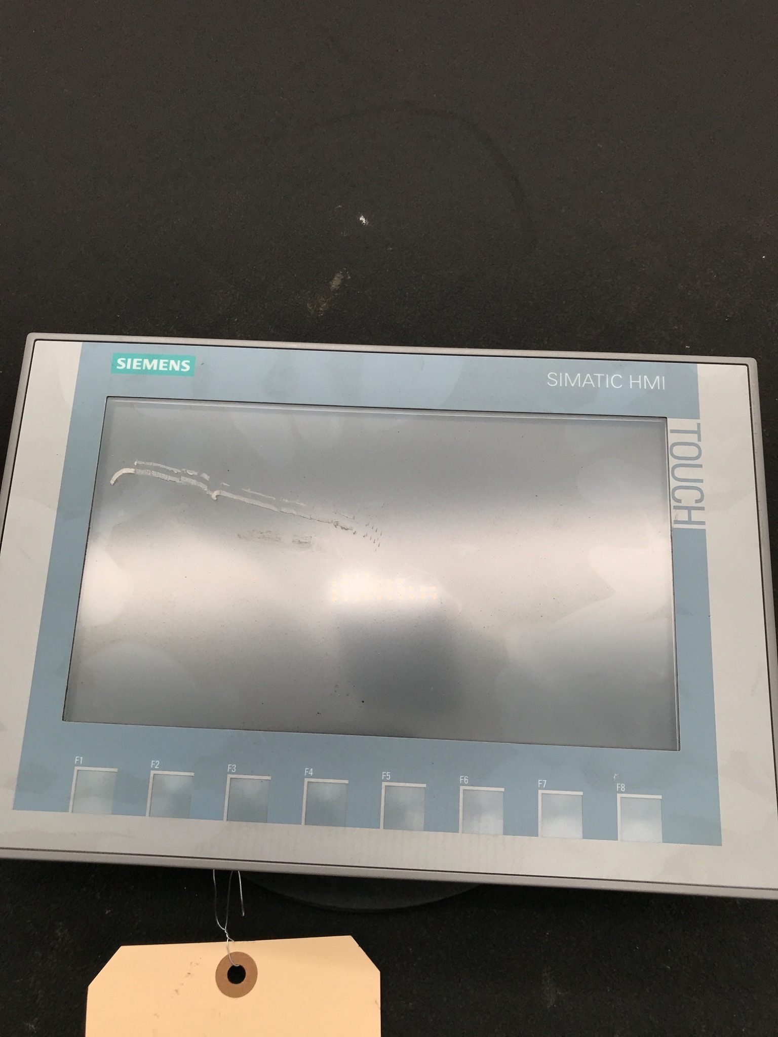 SIEMENS 6AV2123-2JB03-0AX0 HMI PANEL KTP900 9IN PROFINET USED SCREEN DAMAGE 0