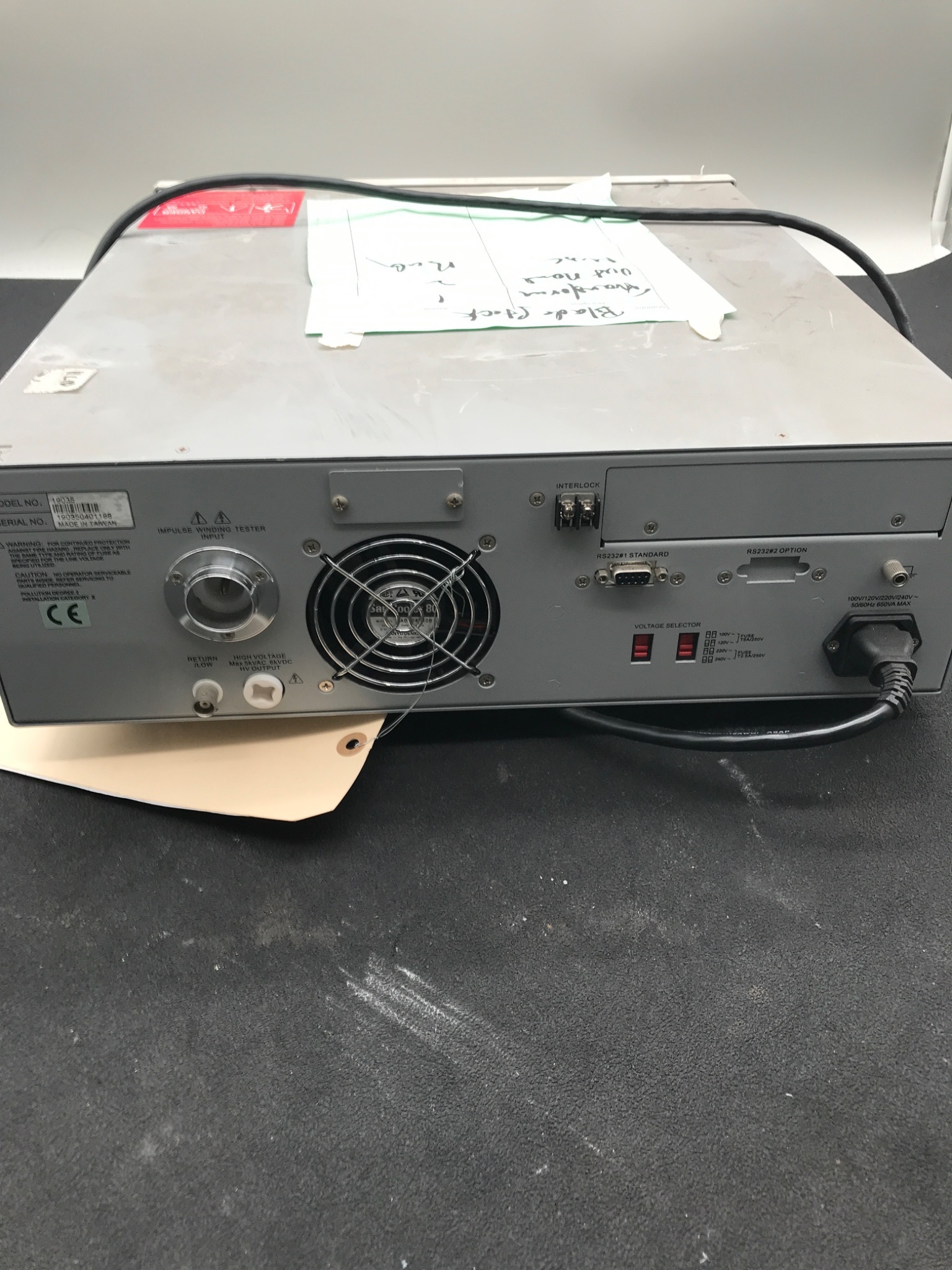 CHROMA 19035 EST SCANNER AC/DC/IR/DCR 8CH SAFETY TESTER USED 1