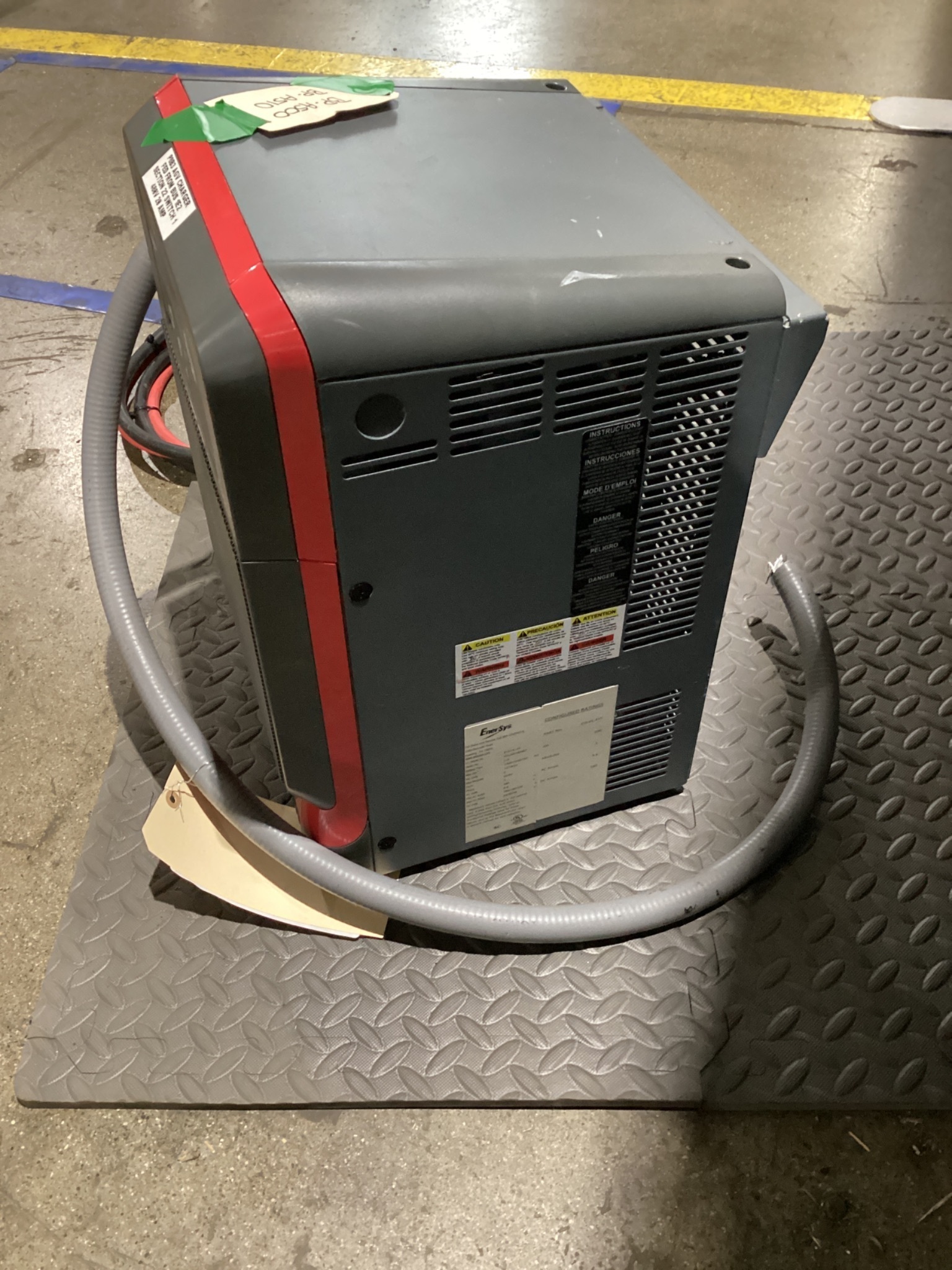 ENERSYS EI3-HL-4YT FORKLIFT BATTERY CHARGER 480V 3PH ENFORCER IMPAQ USED 2