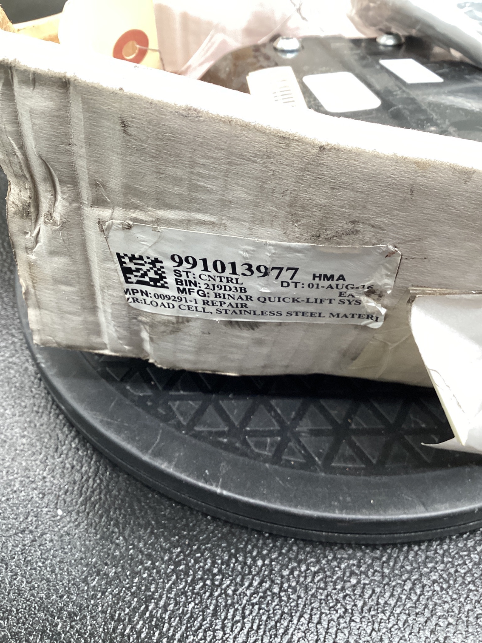 BINAR 009291-1 QUICK LIFT LOAD CELL ASSEMBLY USED 4
