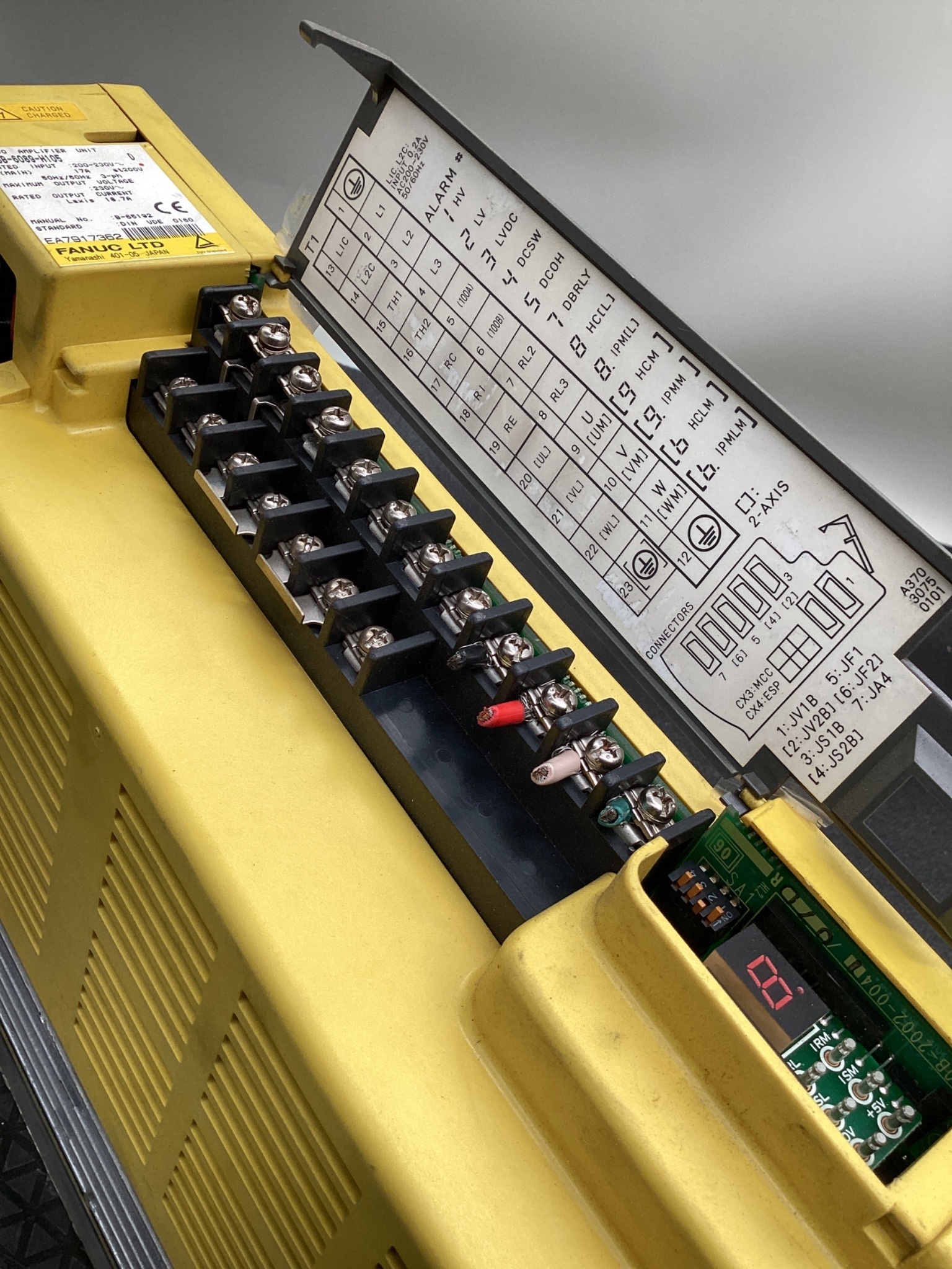 FANUC A06B-6089-H105 ALPHA SERVO DRIVE SVU 1-80 USED 5
