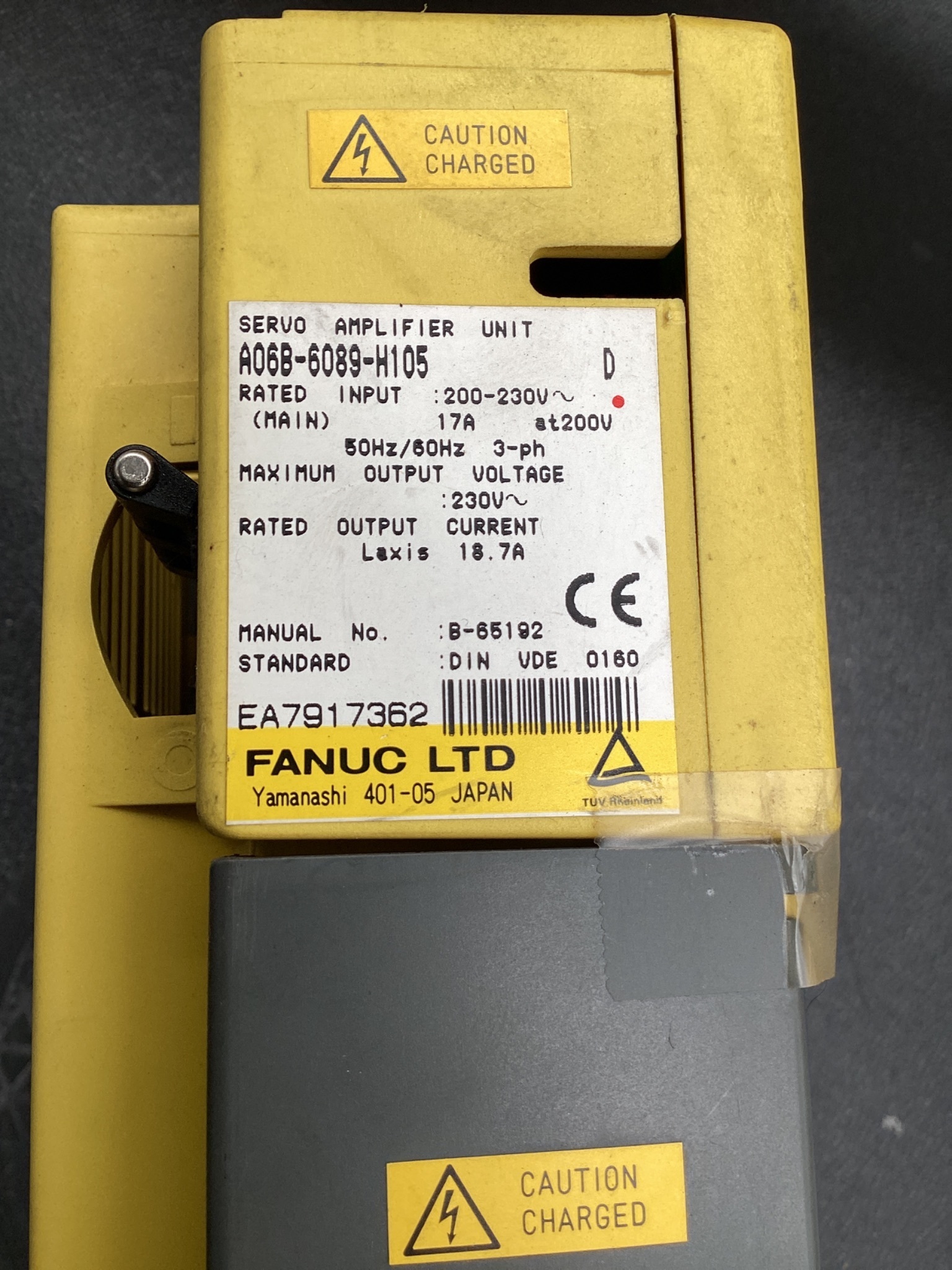 FANUC A06B-6089-H105 ALPHA SERVO DRIVE SVU 1-80 USED 6