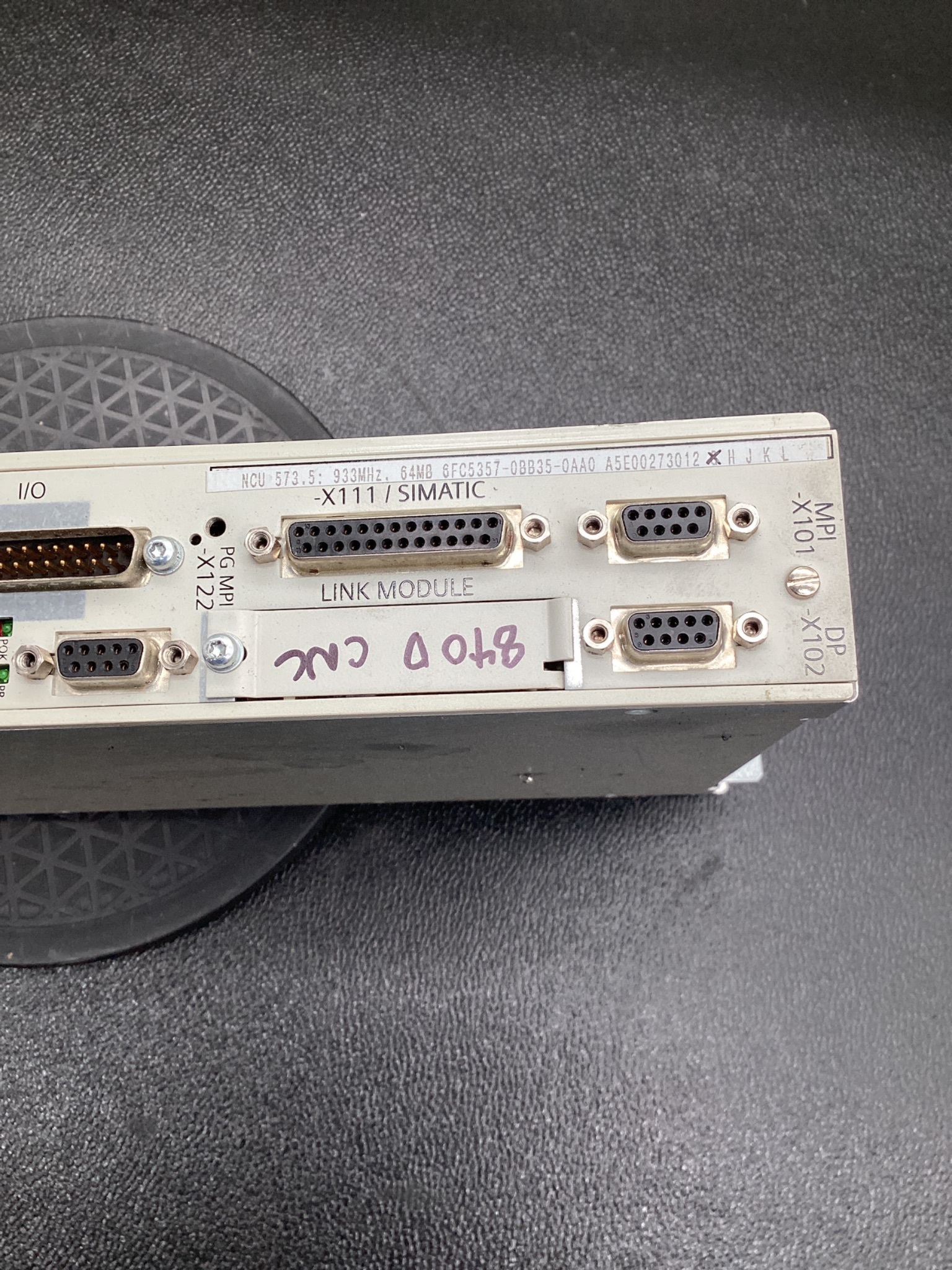 SIEMENS 6FC5357-0BB35-0AA0 SINUMERIK NCU 573.5 CONTROL UNIT USED 5