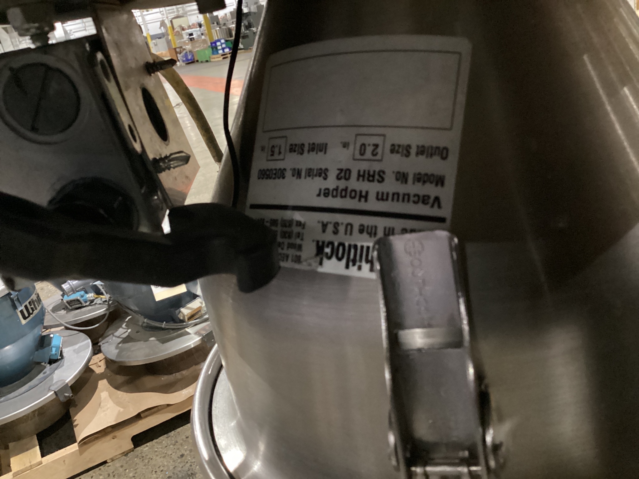 AEC WHITLOCK SRH-02 VACUUM RECEIVER HOPPER USED 3
