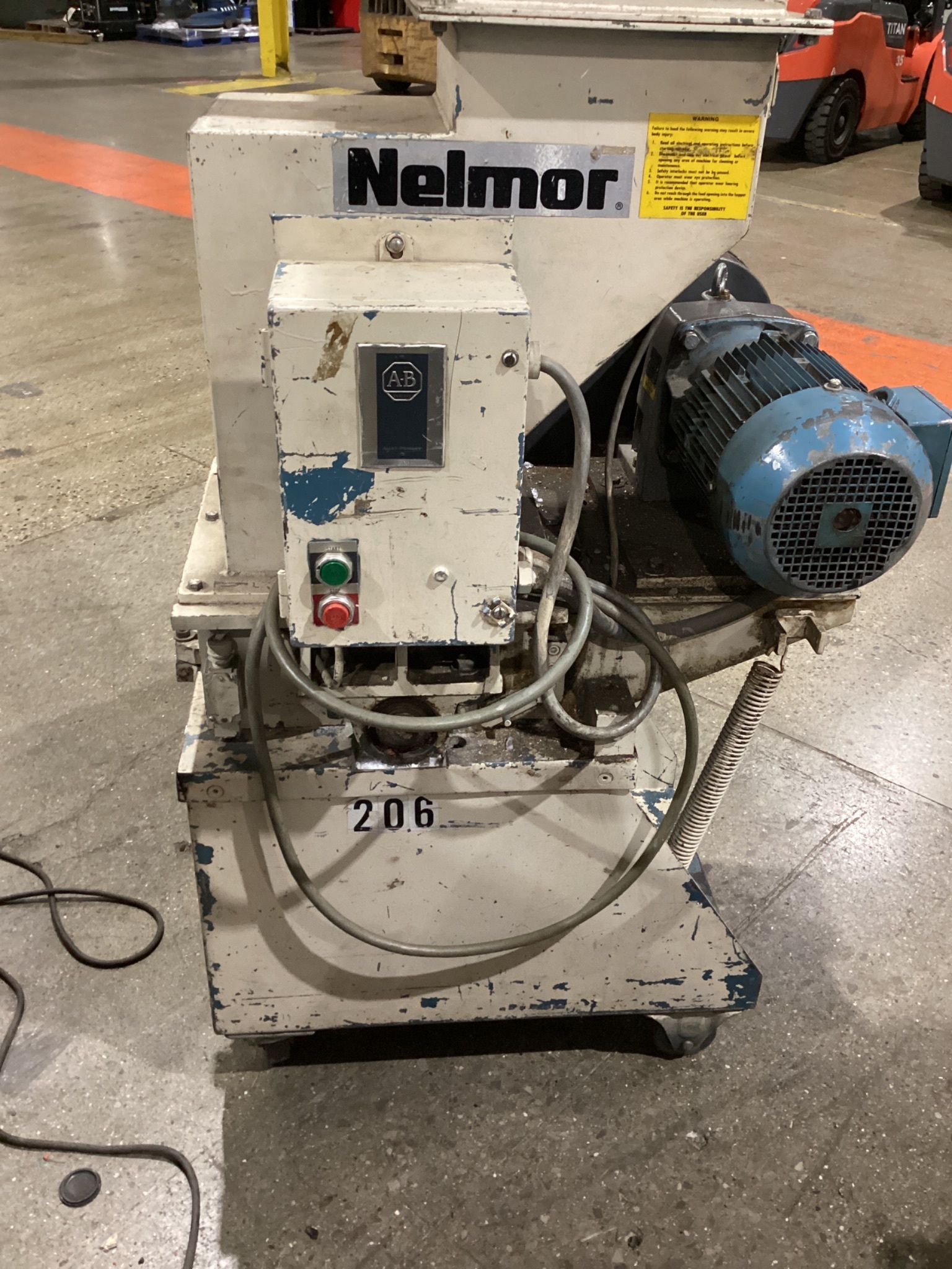 AEC NELMOR G1012LS LOW-SPEED GRANULATOR 5HP USED 3