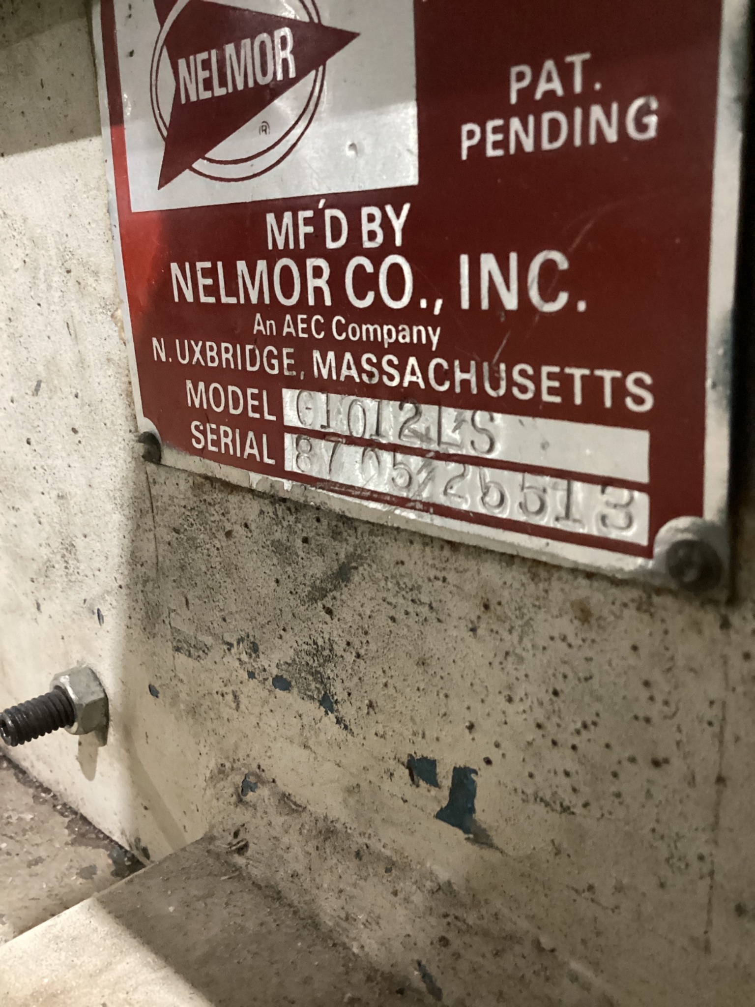 AEC NELMOR G1012LS LOW-SPEED GRANULATOR 5HP USED 4