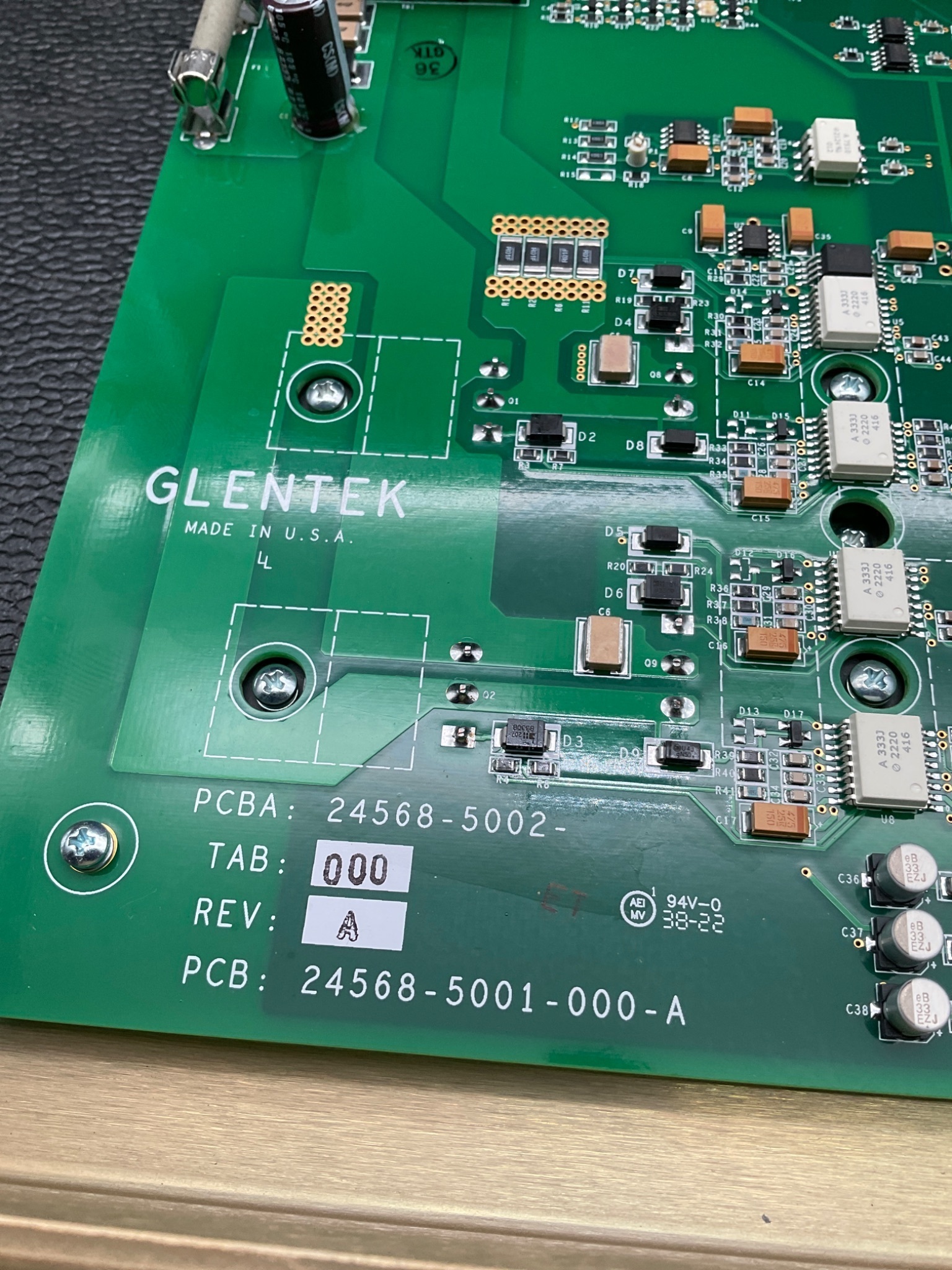 GLENTEK 24568-5002 SERVO AMPLIFIER PCB USED 1