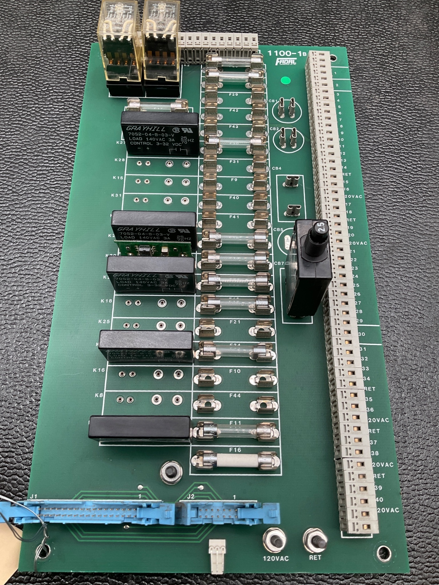 FADAL 1100-1B POWER DISTRIBUTION BOARD USED 1