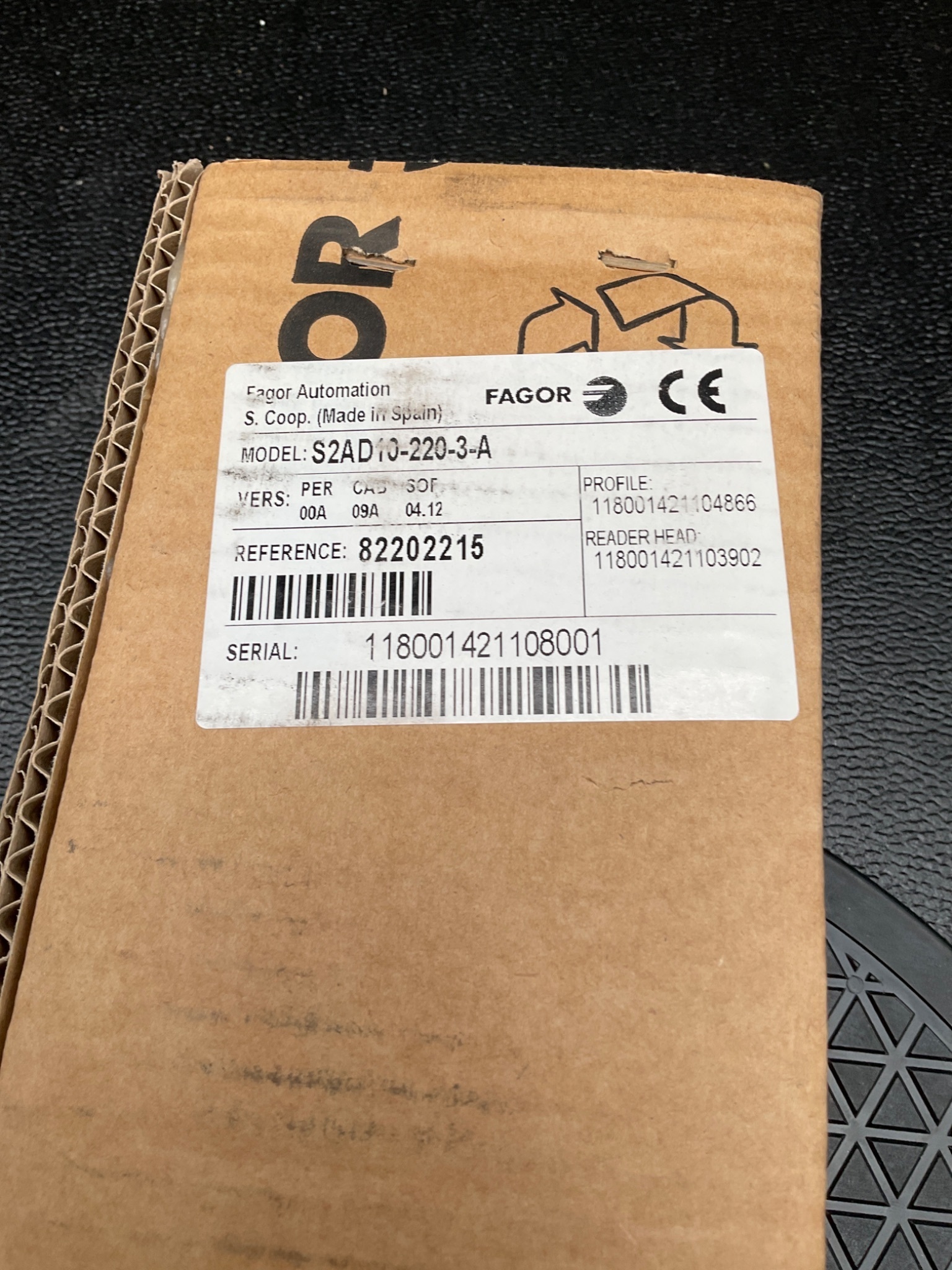 FAGOR S2AD10-220-3-A DIGITAL SERVO DRIVE MODULE NEW 2