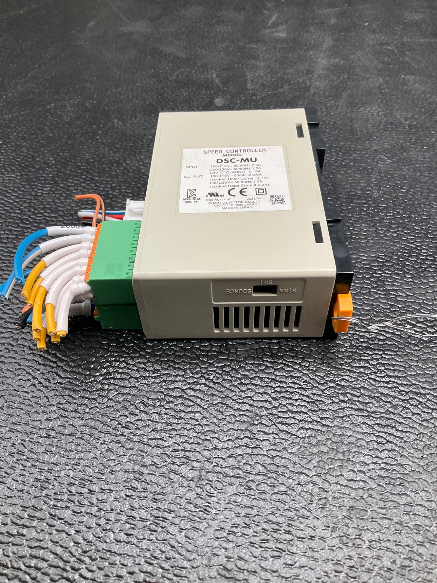 ORIENTAL MOTOR DSC-MU DIGITAL SPEED CONTROLLER USED 3