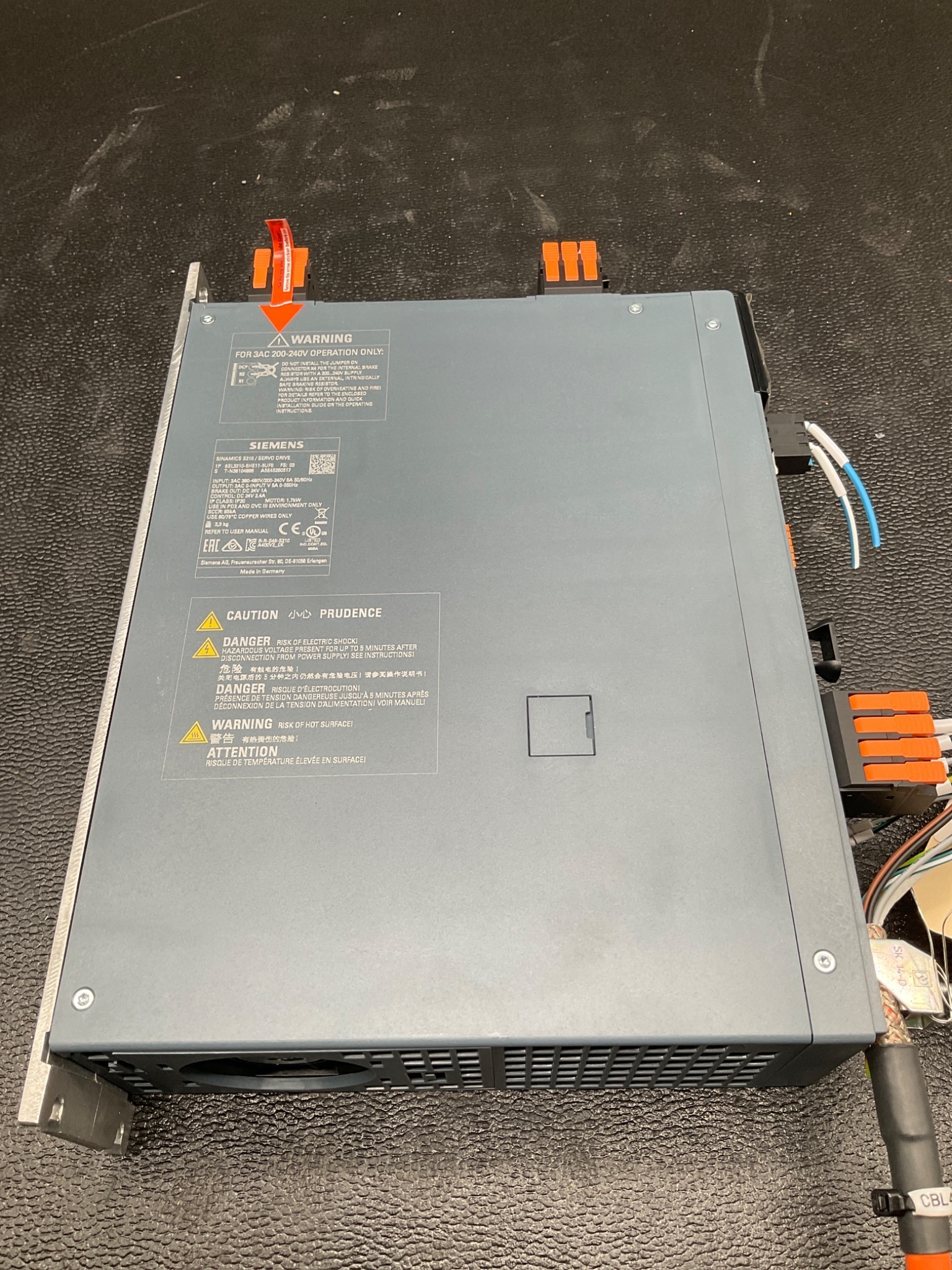 SIEMENS 6SL3210-5HE11-5UF0 SINAMICS S210 SERVO DRIVE 1.5KW USED 5