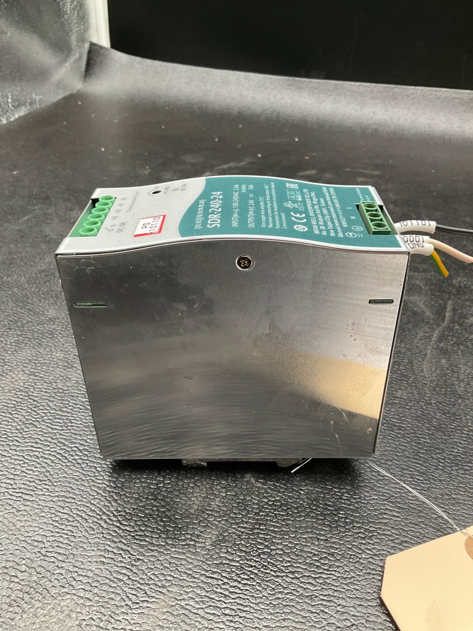MEAN WELL SDR-240-24 DIN RAIL POWER SUPPLY 24V 10A 240W USED 3