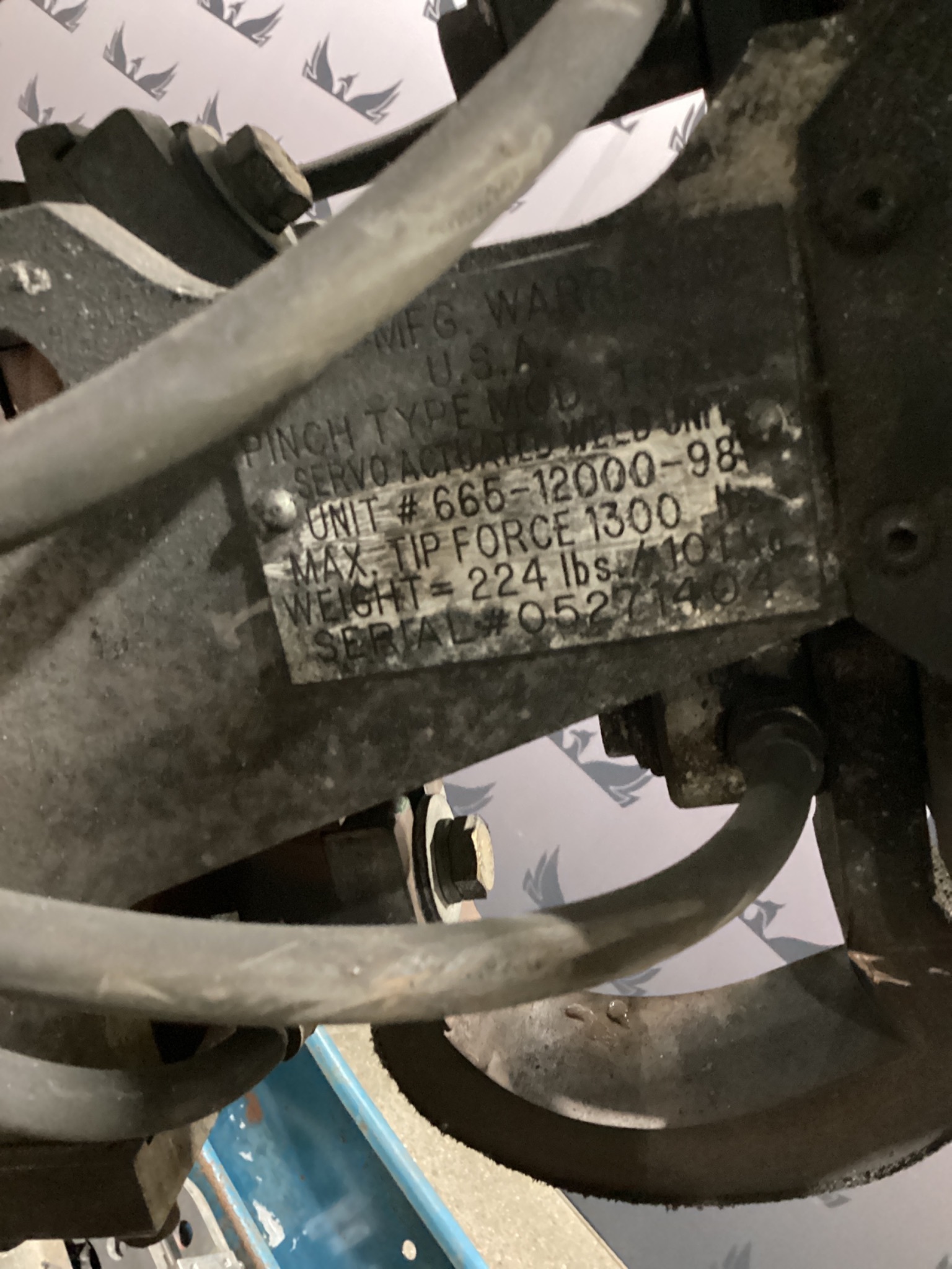 MILCO 665-12000-98 Pinch-Type Weld Gun USED 4