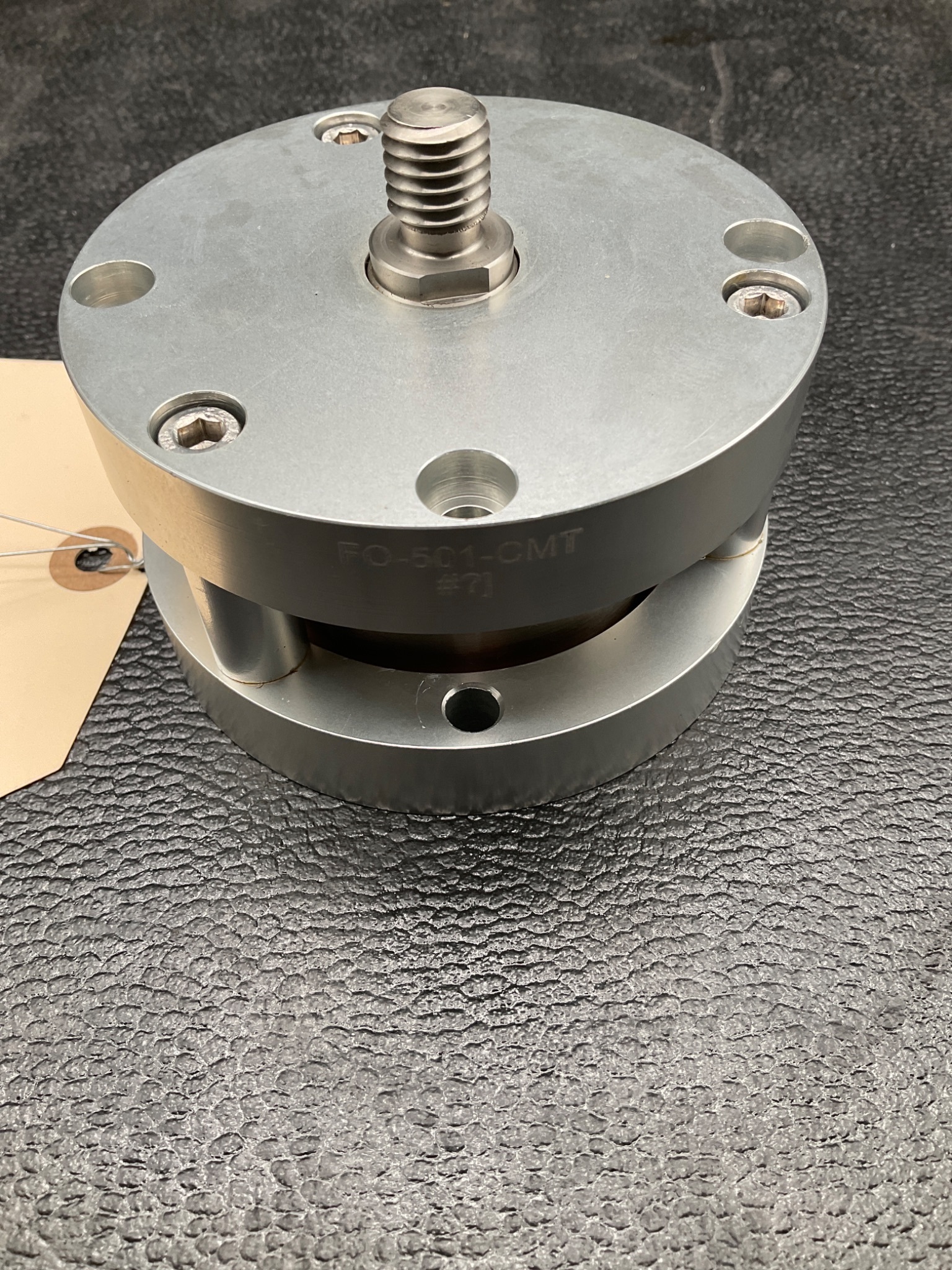 BIMBA FO-501-CMT FLAT-1 PNEUMATIC CYLINDER 2IN BORE 1IN STROKE USED 1