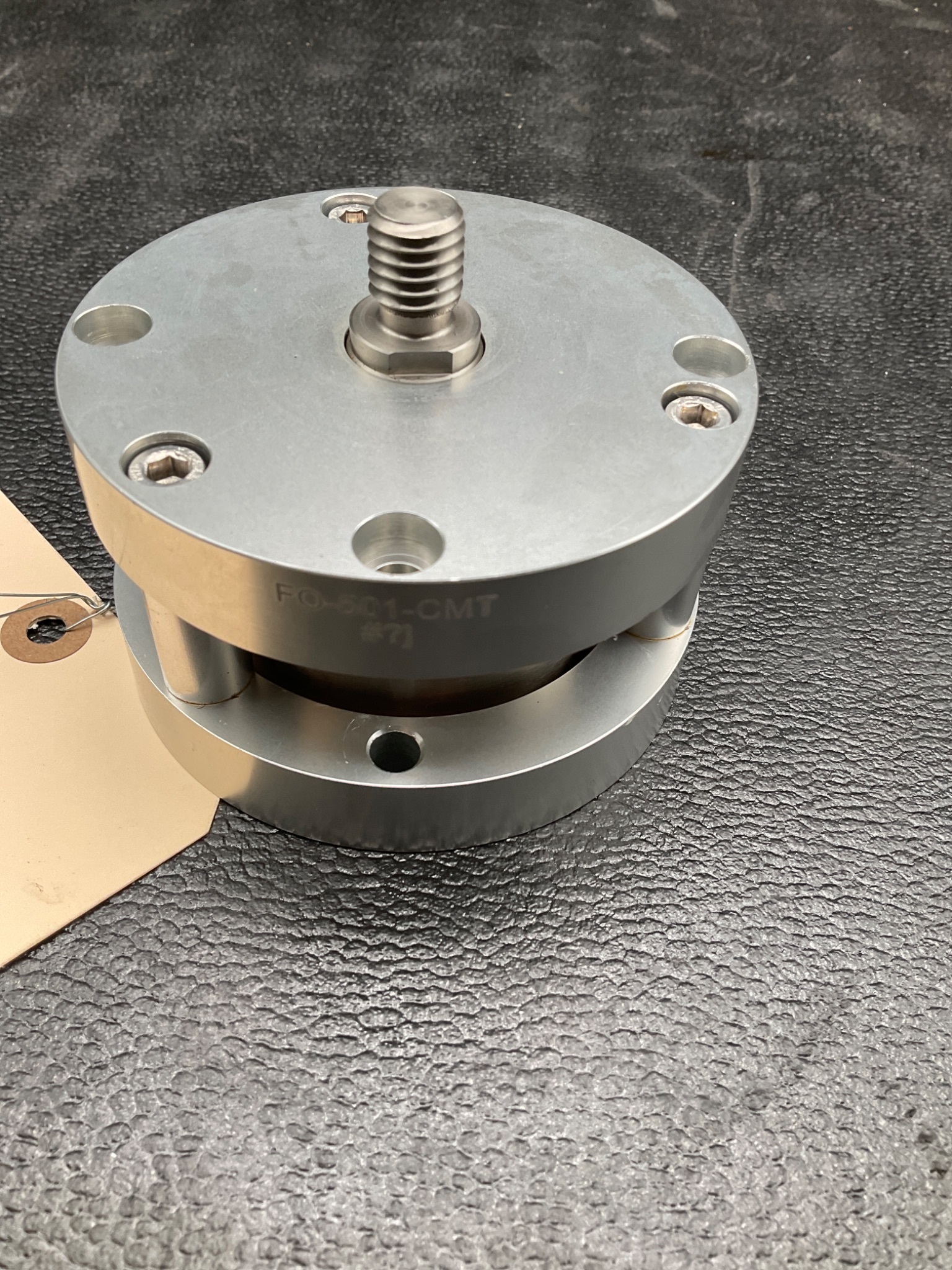 BIMBA FO-501-CMT FLAT-1 PNEUMATIC CYLINDER 2IN BORE 1IN STROKE USED 2