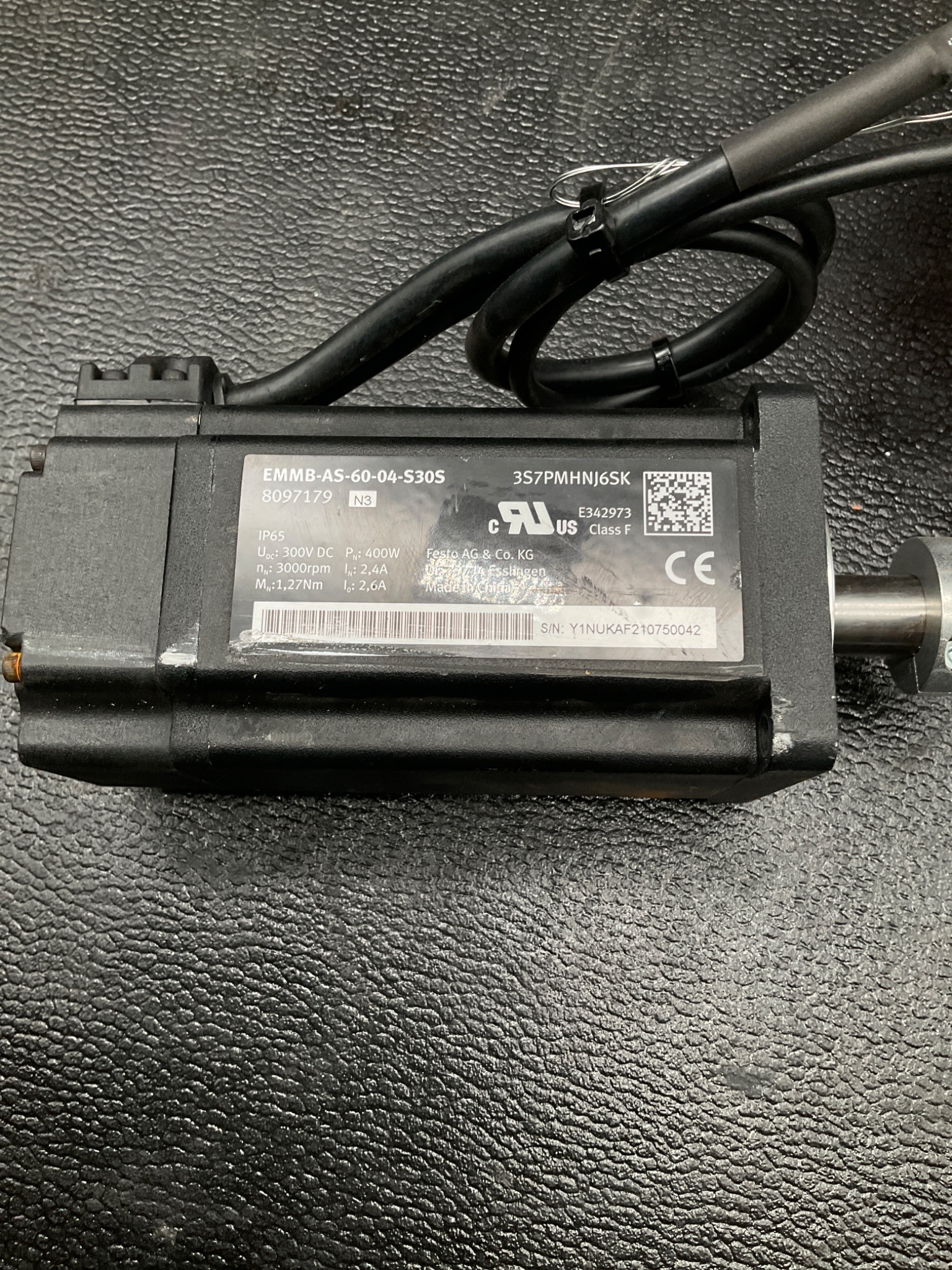 FESTO EMMB-AS-60-04-S30S SERVO MOTOR USED 2