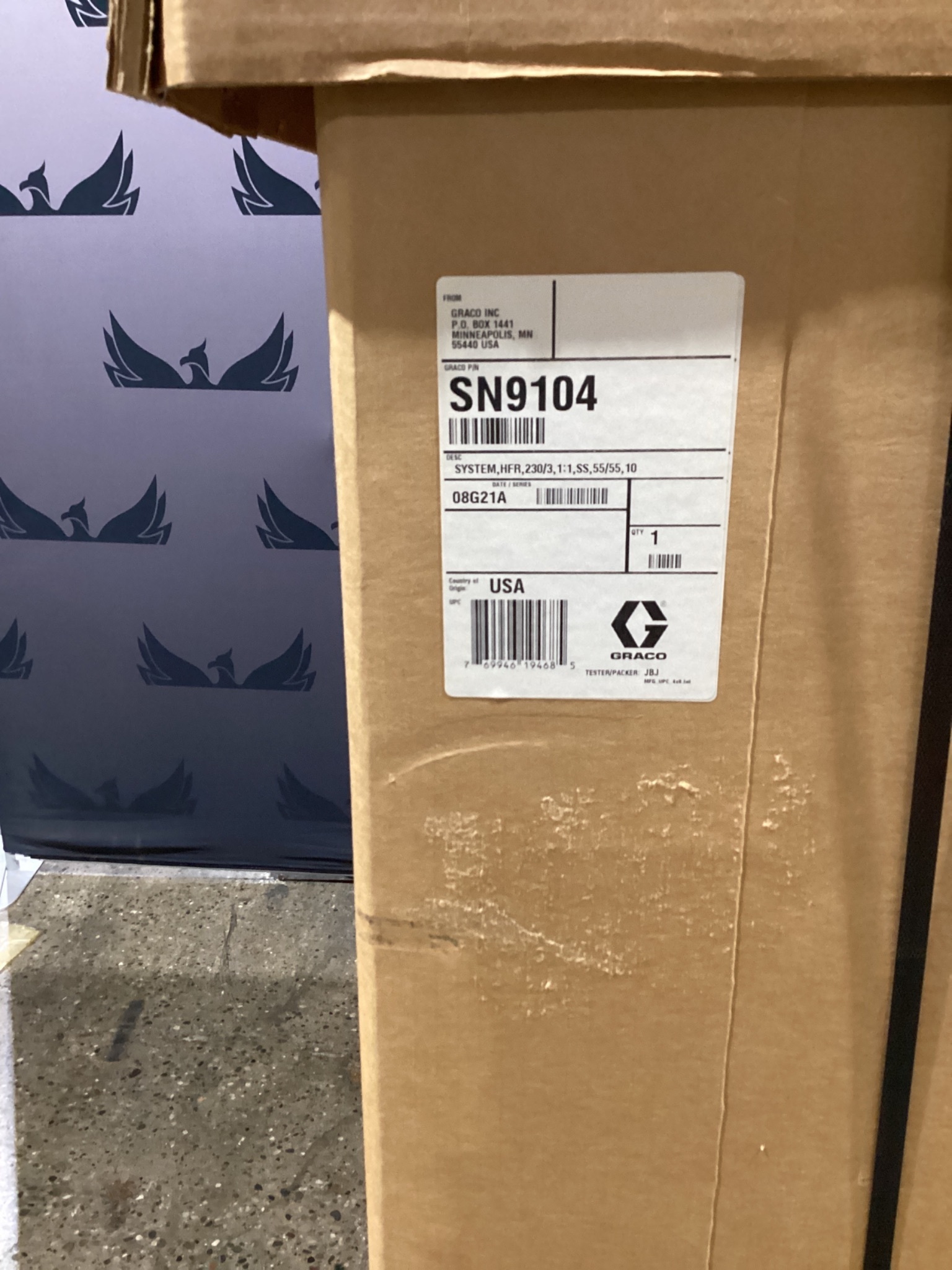 GRACO SN9104 SEALANT SYSTEM HFR 230/3 1:1 SS 55/55 10 NEW 2