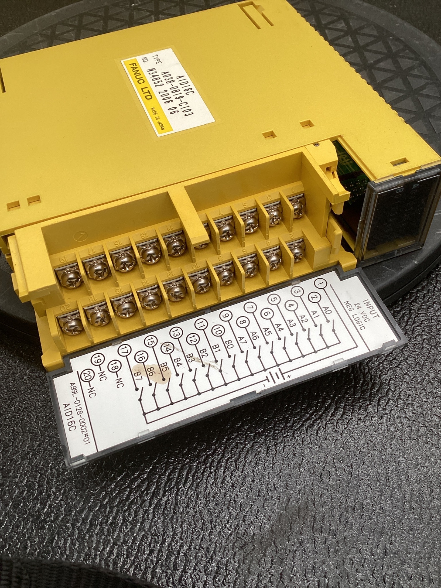 FANUC A03B-0819-C103 16PT DC INPUT MODULE AID16C USED 3