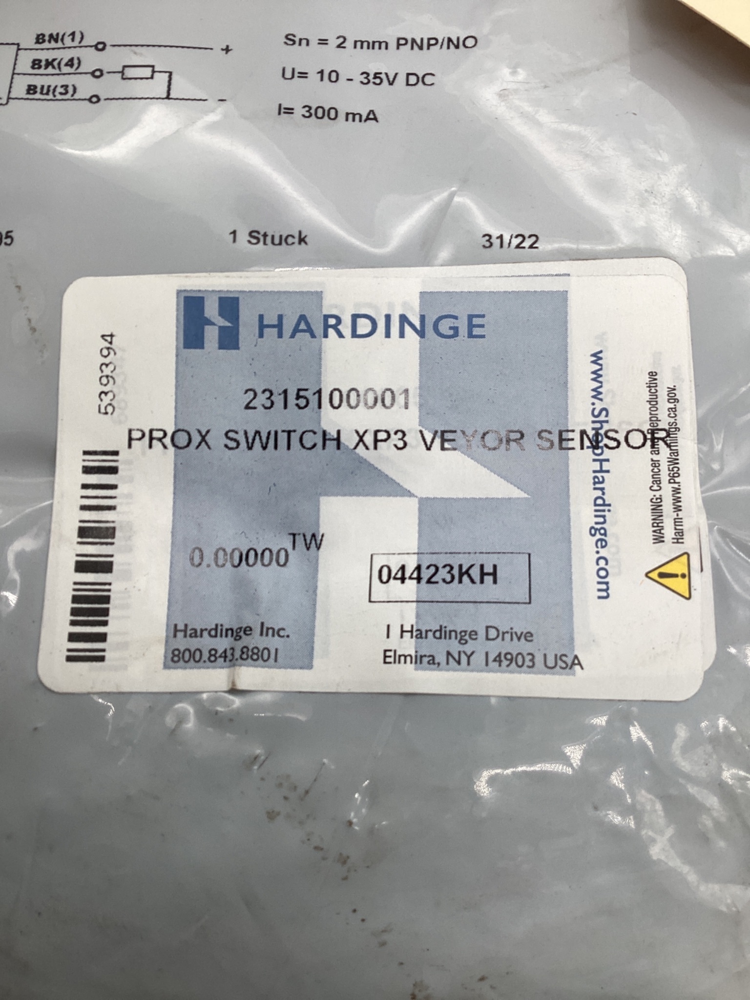 SCHONBUCH IKCT 1214P5 INDUCTIVE PROXIMITY SENSOR M12 PNP NO NEW 4