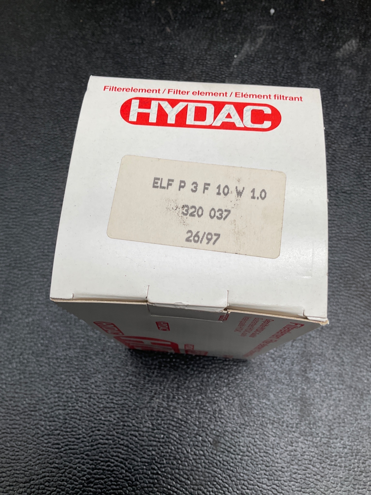 HYDAC ELF-P-3-F-10-W-1.0 TANK BREATHER FILTER NEW 2
