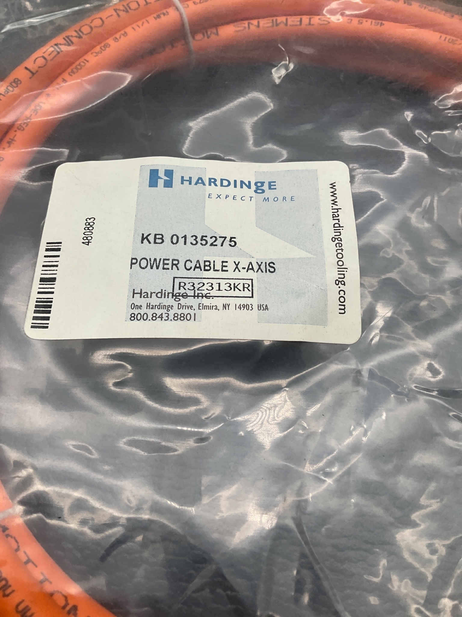 HARDINGE KB 0135275 POWER CABLE X-AXIS NEW 4