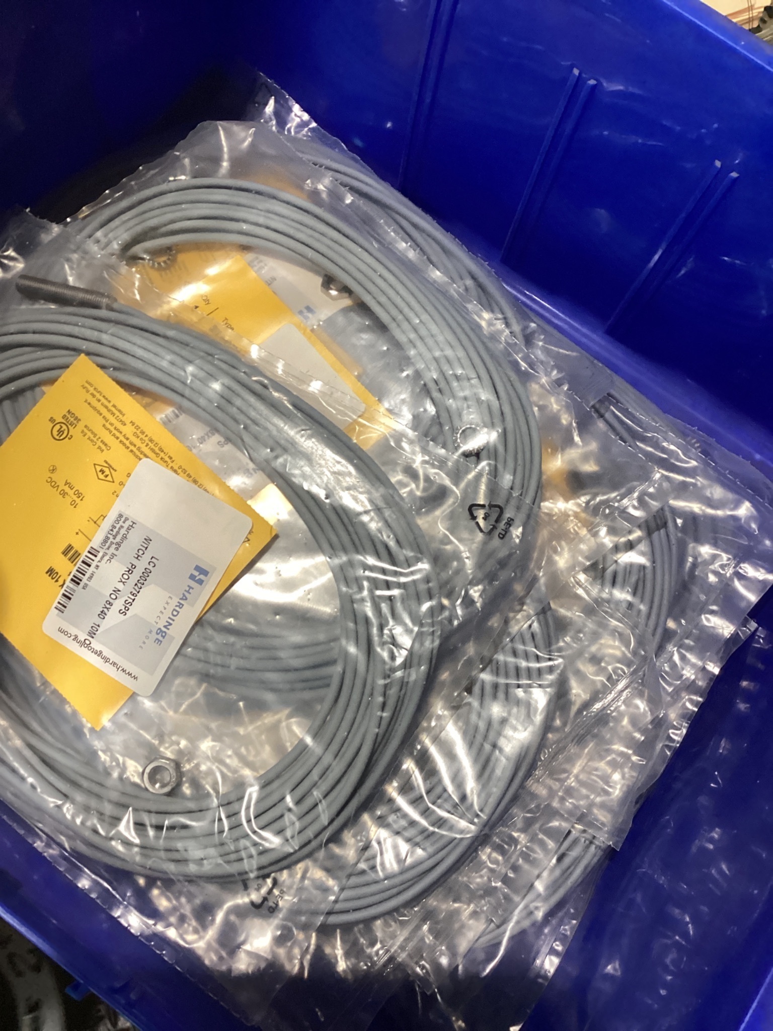 TURCK BI1,5-EG08-RP6X INDUCTIVE SENSOR 10M CABLE NEW 6