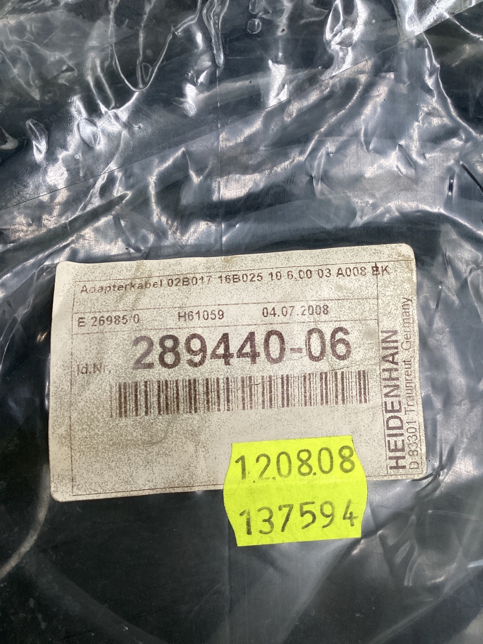 HEIDENHAIN 289440-06 ADAPTER CABLE M23 TO D-SUB 6M NEW 5