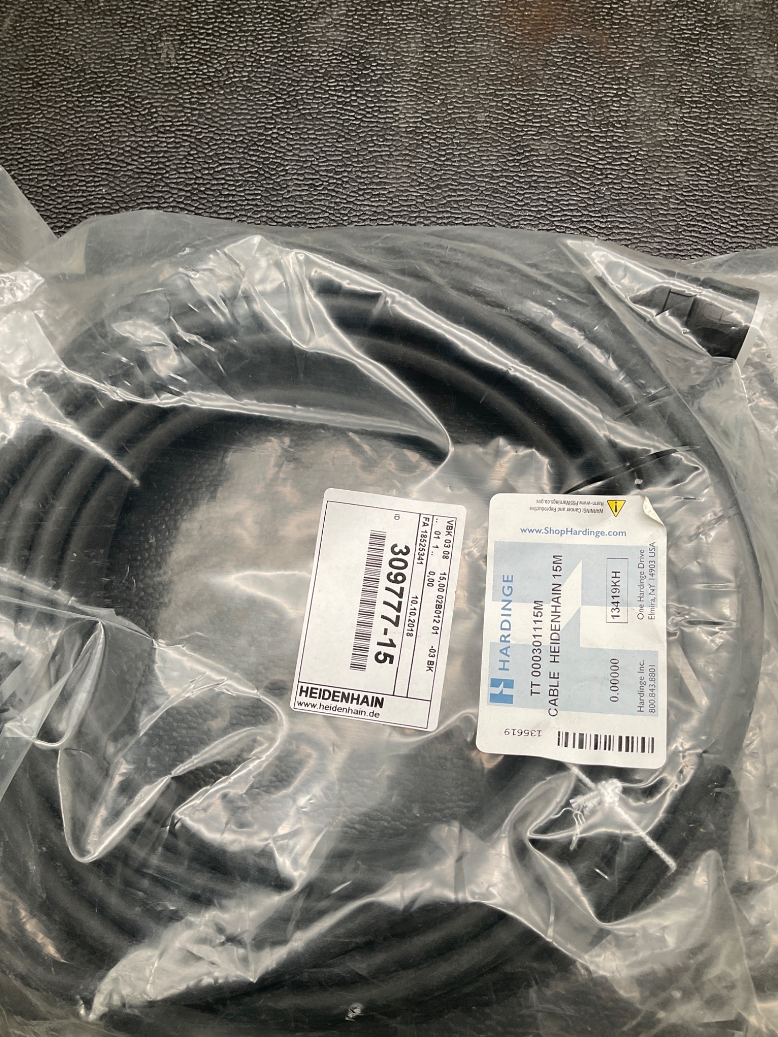 HEIDENHAIN 309777-15 ENCODER CABLE M23 12-PIN 15M NEW 3