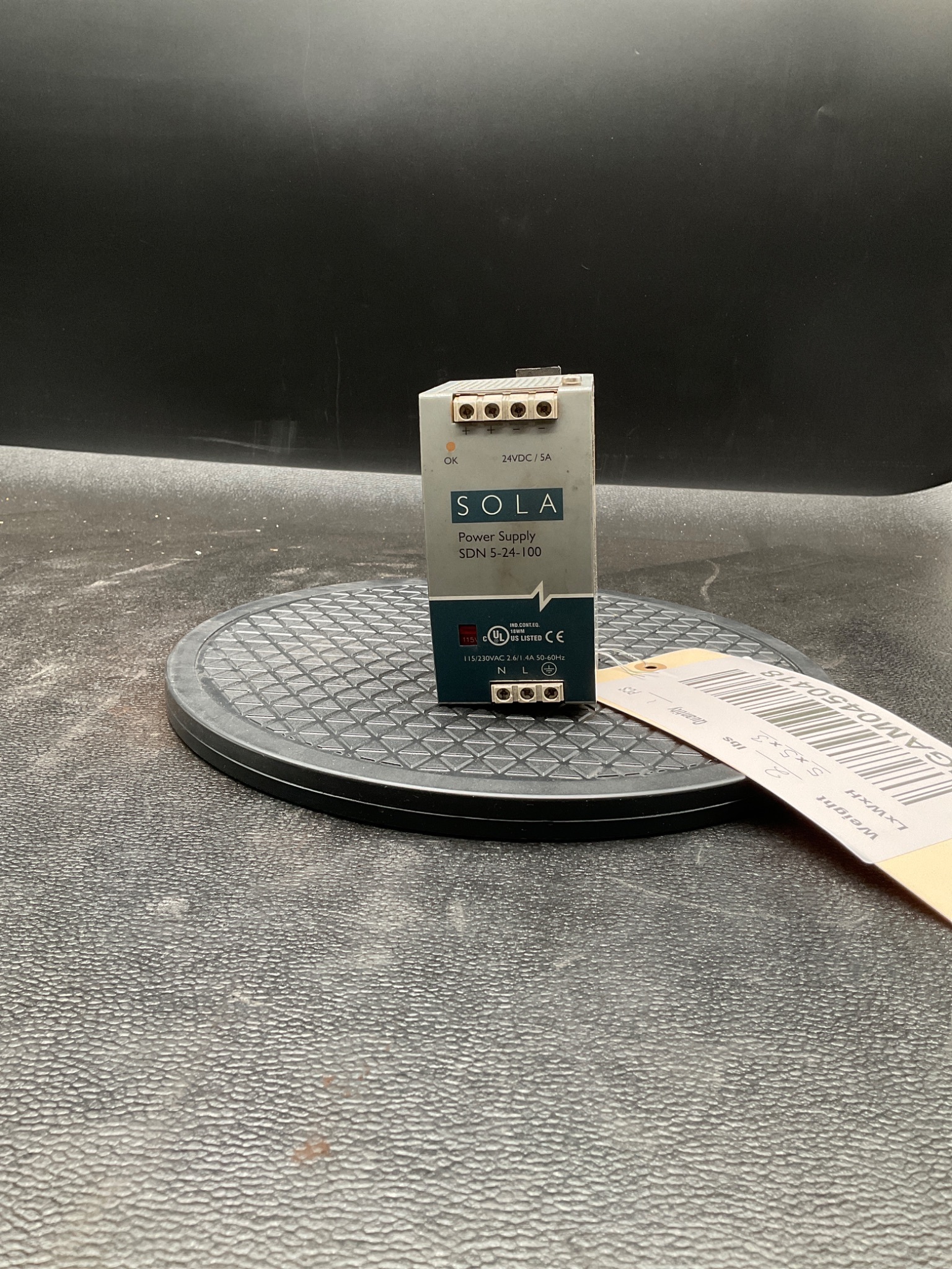 SOLA SDN 5-24-100 DIN RAIL POWER SUPPLY 24V 5A USED 1