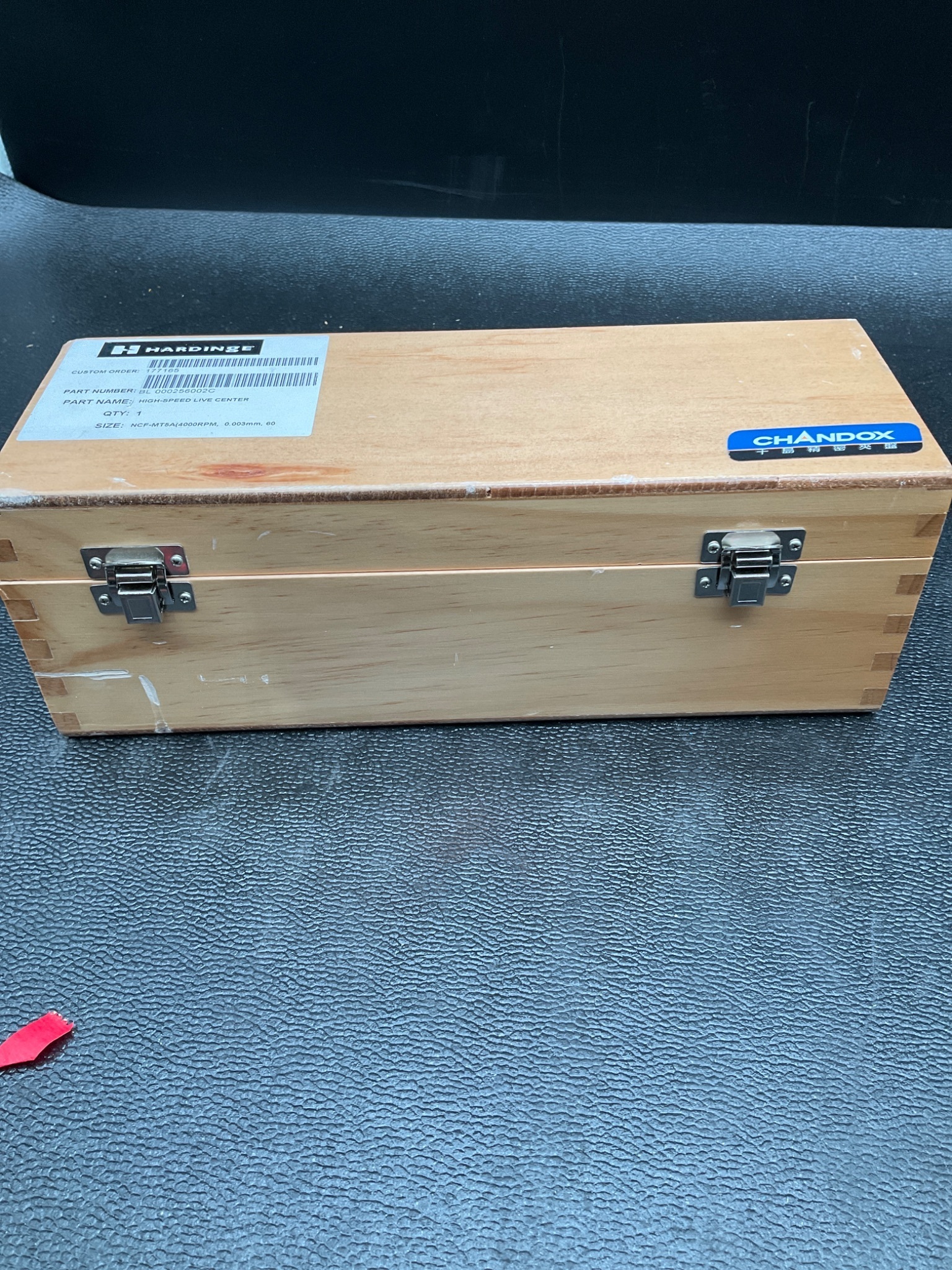 HARDINGE BL 000256002C LIVE CENTER #5 MORSE TAPER NEW 2