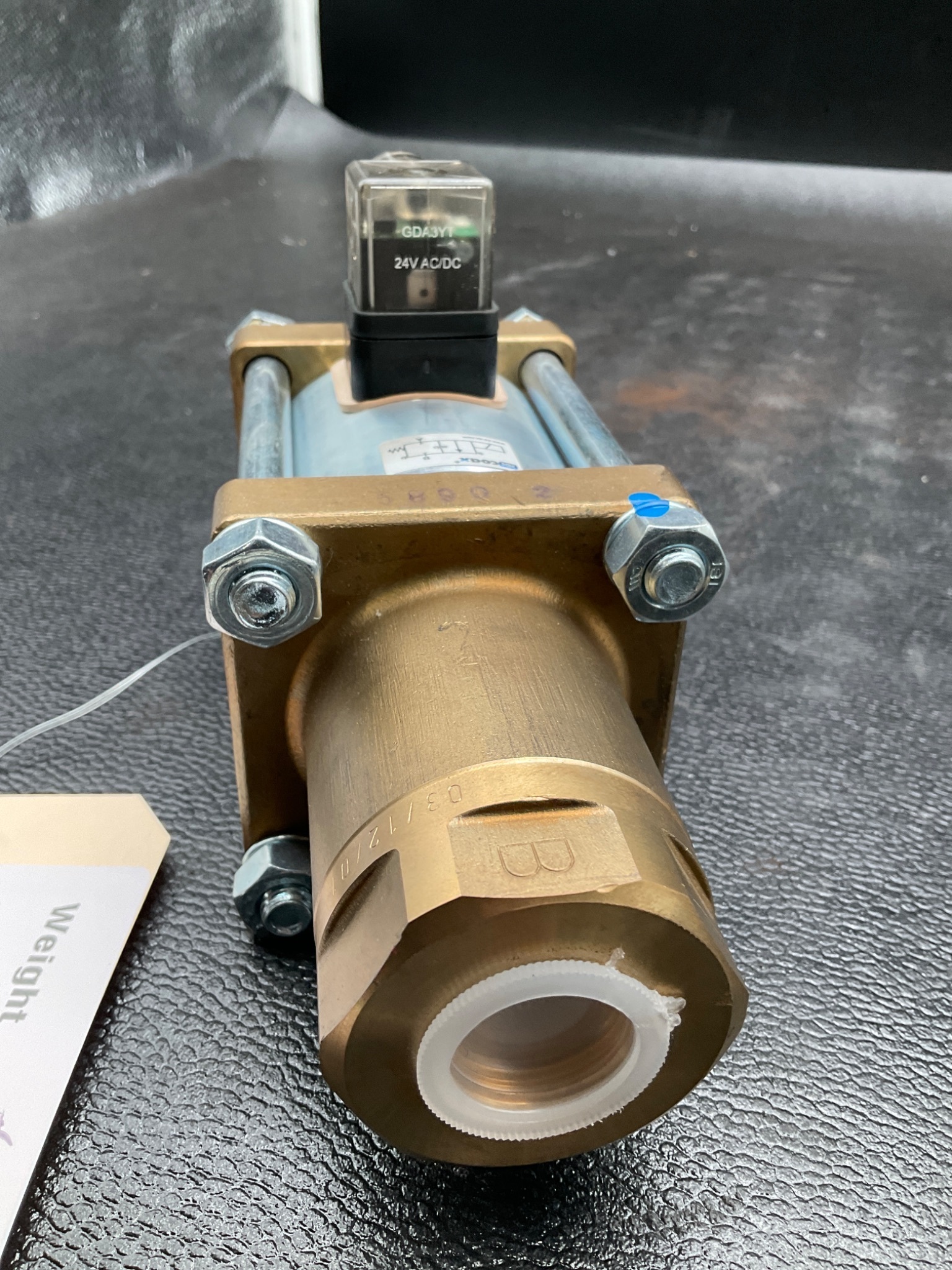 COAX MK20NC SOLENOID VALVE 24VDC BRASS FITTINGS NEW 2