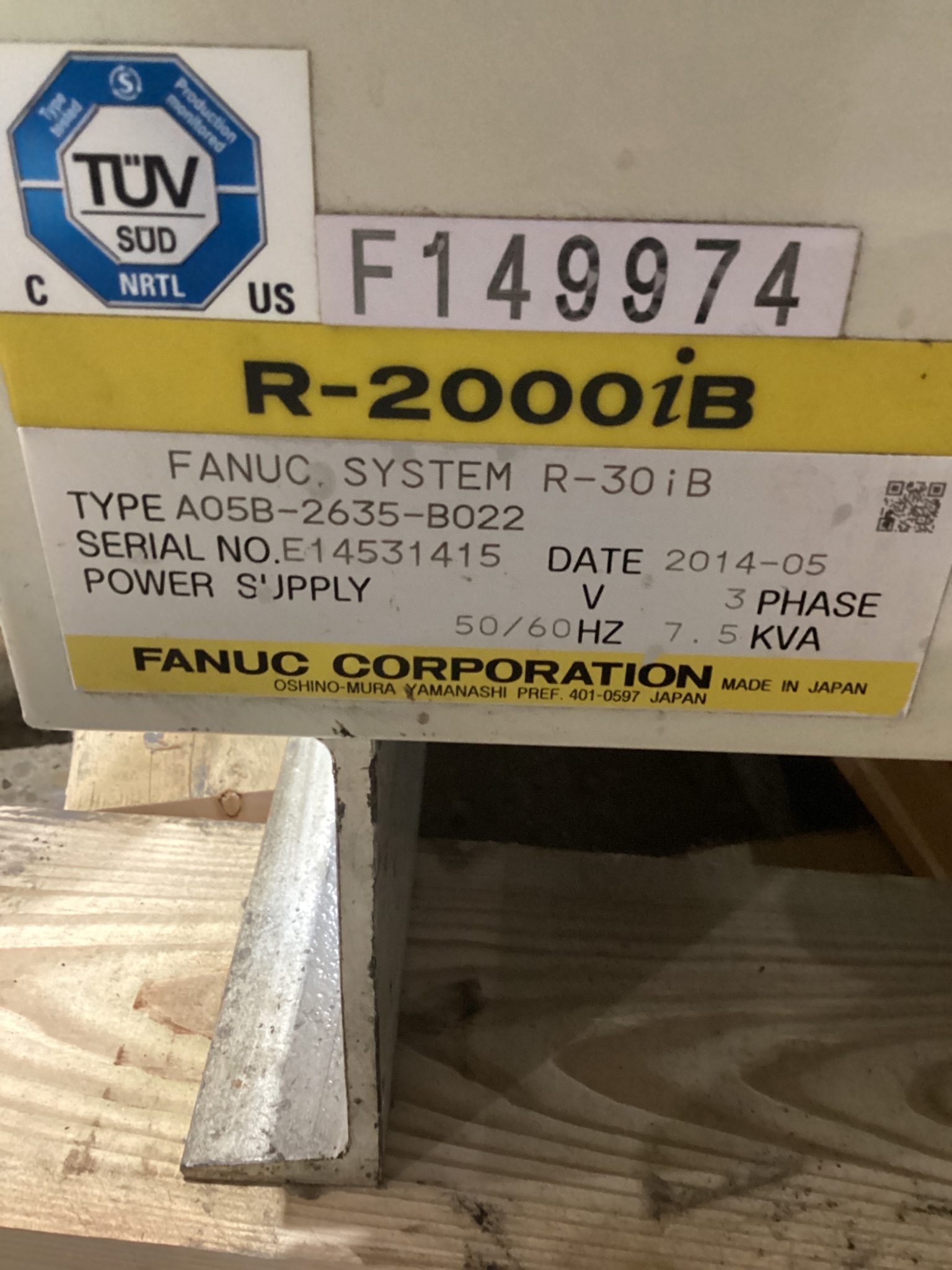 FANUC R-2000iB/210F w/ R-30iB Controls USED 10