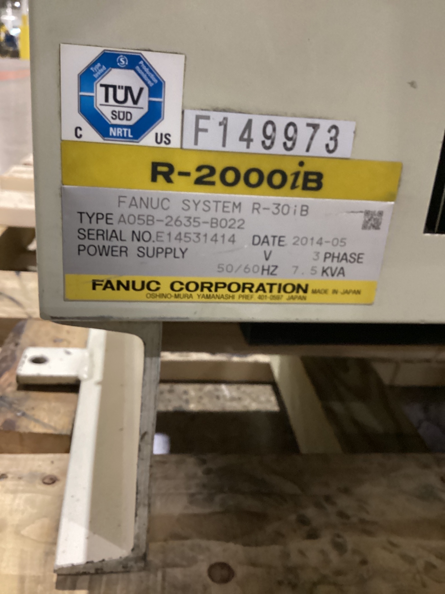 FANUC R-2000iB/210F w/ R-30iB Controls USED 9
