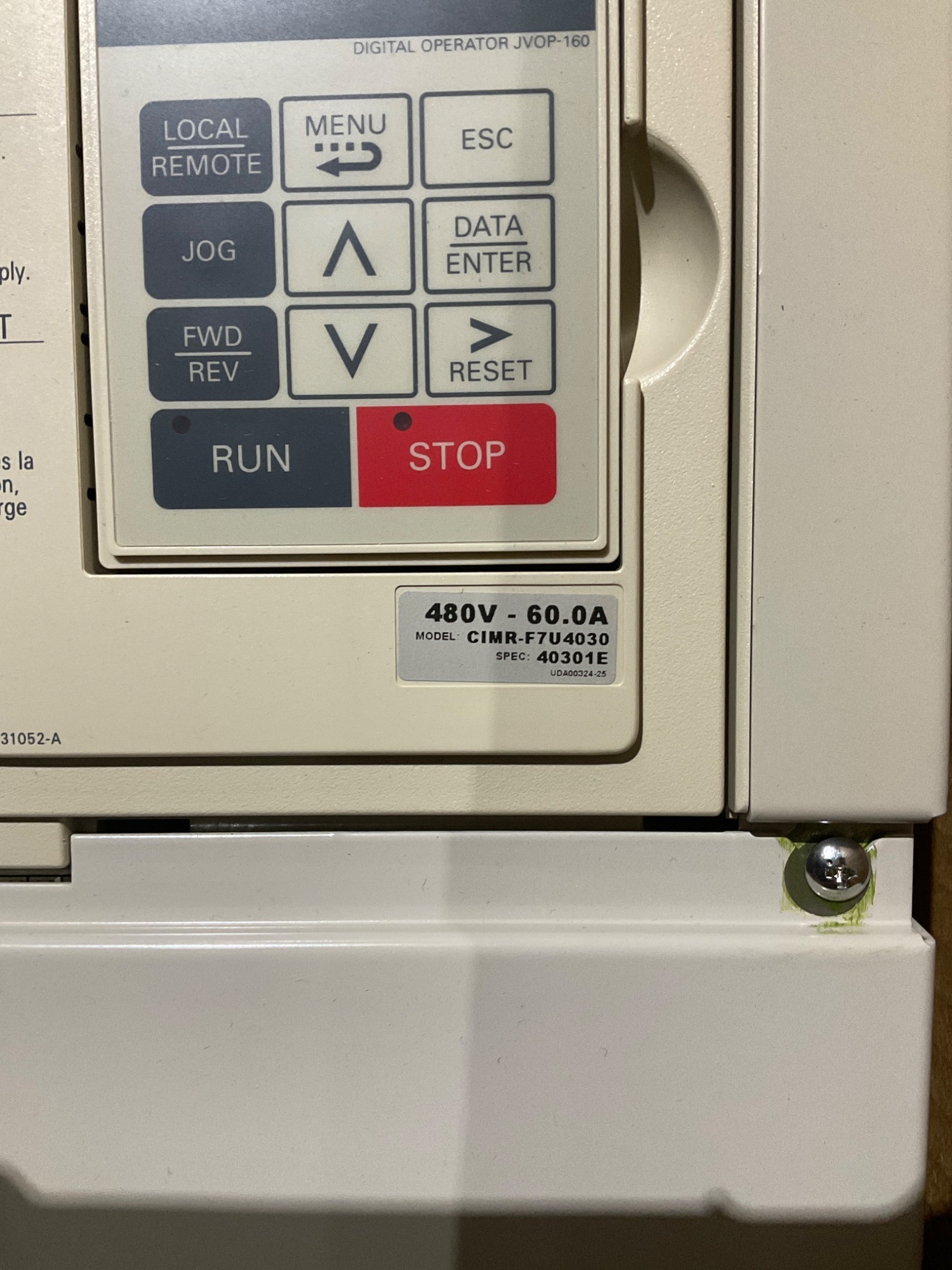YASKAWA CIMR-F7U4030 AC INVERTER DRIVE 40HP 480V NEW 3