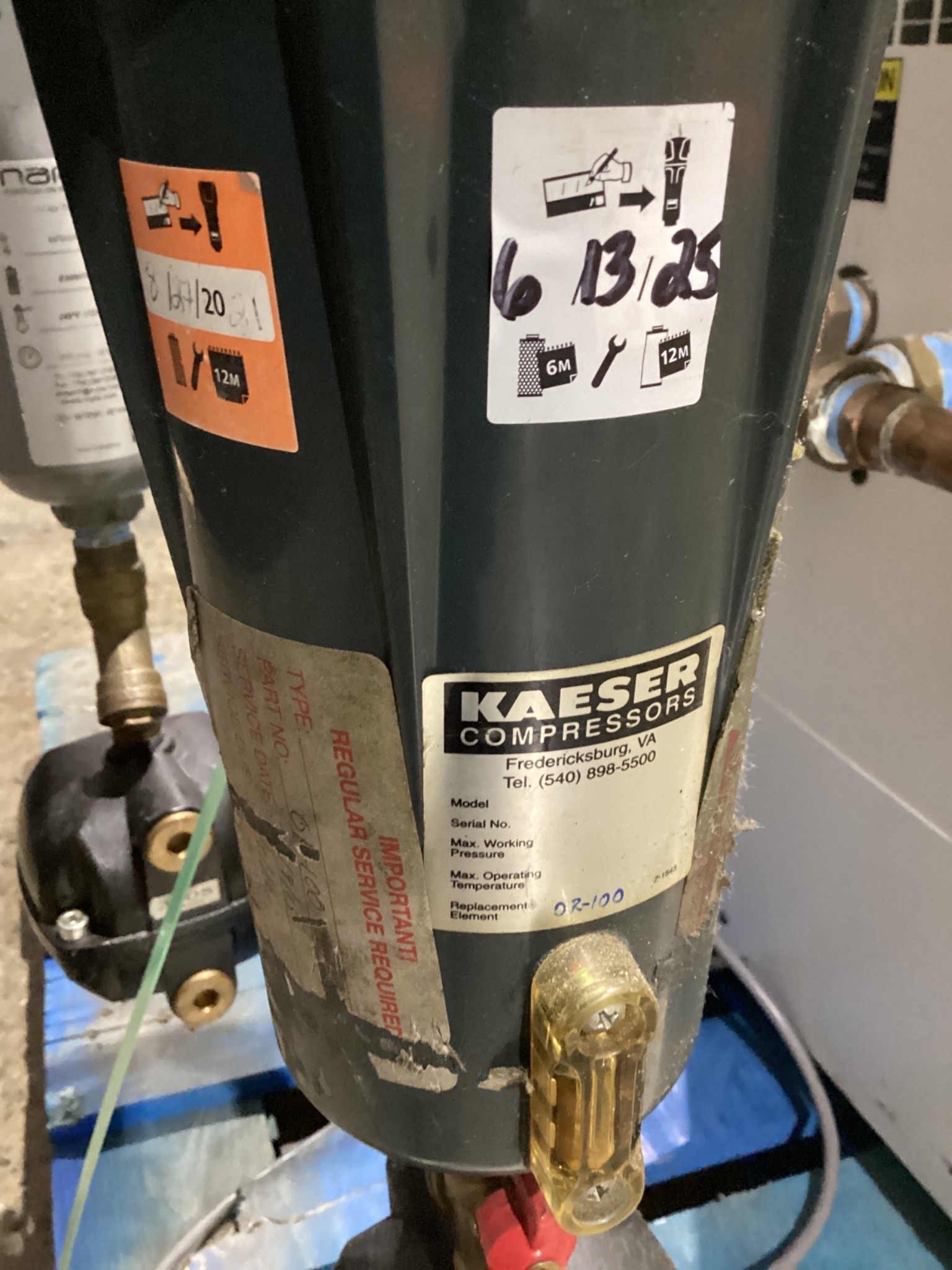 GARDNER DENVER RHT75 REFRIGERATED AIR DRYER USED 2