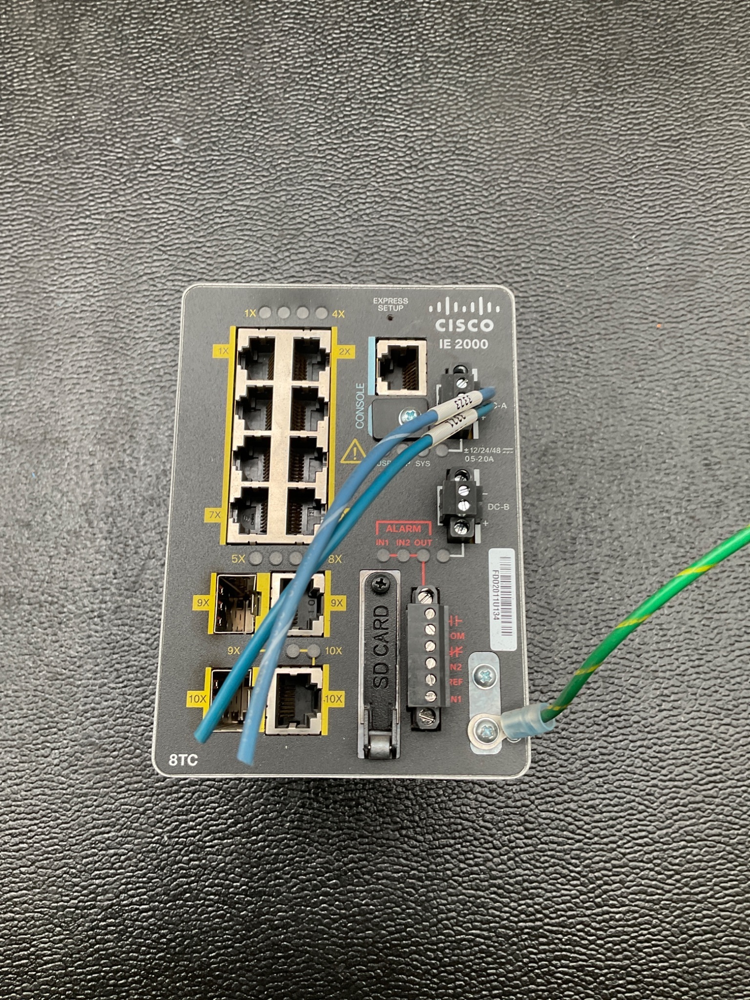 CISCO IE-2000 INDUSTRIAL ETHERNET SWITCH SD CARD CONSOLE USED 5