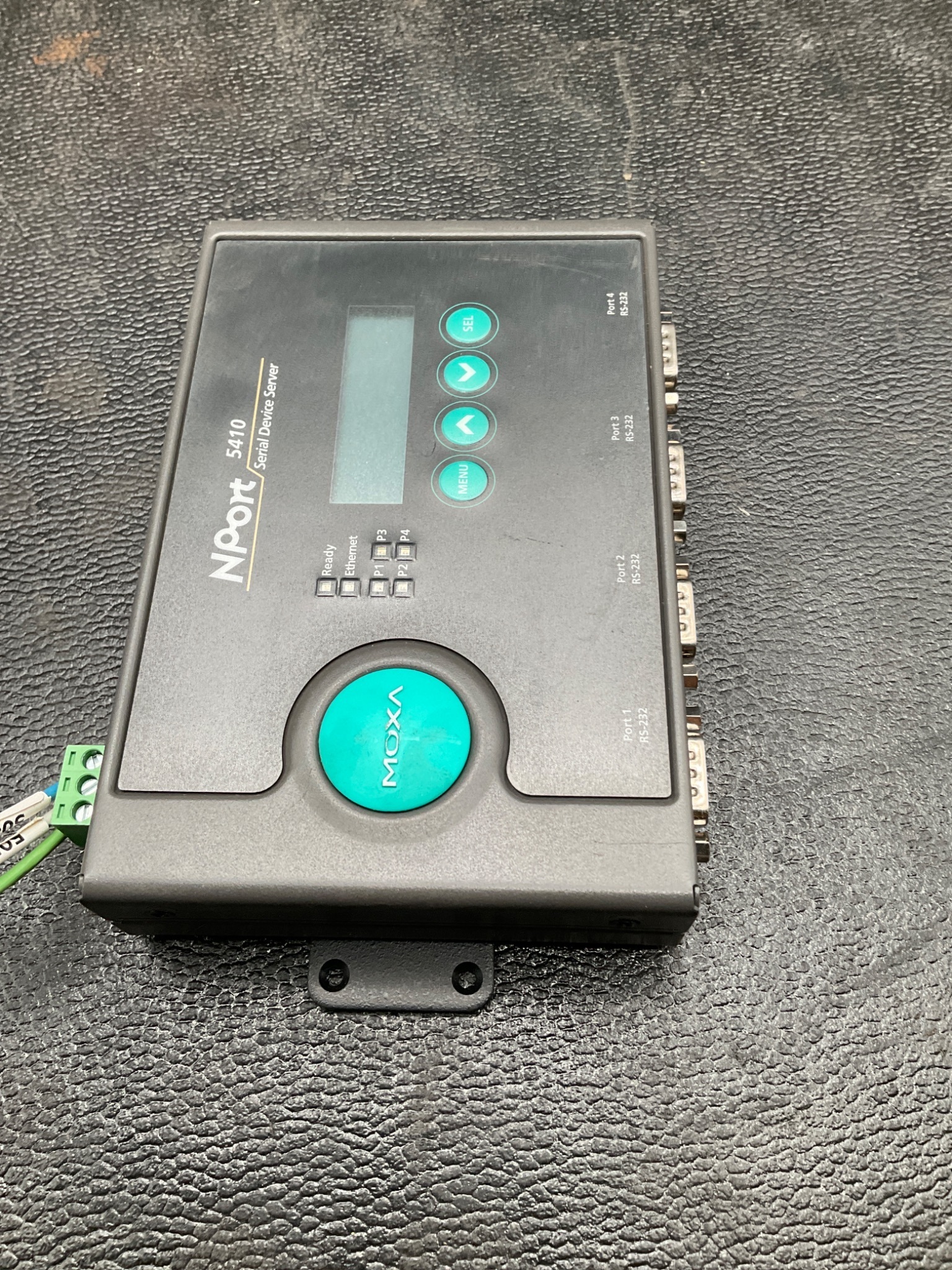 MOXA NPORT 5410 SERIAL DEVICE SERVER 4-PORT RS-232 USED 4