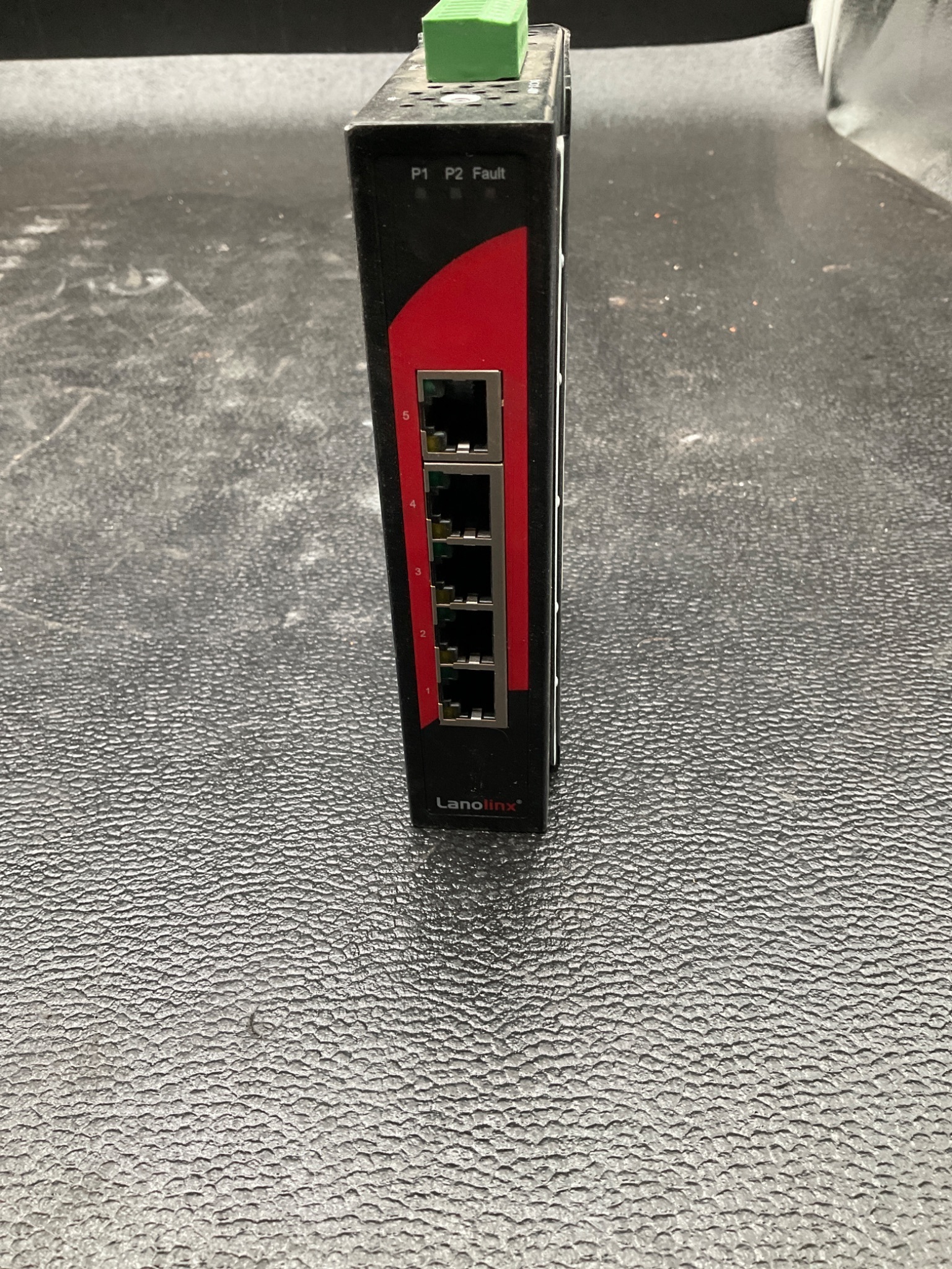 LANOLINX LNX-500A INDUSTRIAL ETHERNET SWITCH 5-PORT 12-48VDC USED 1