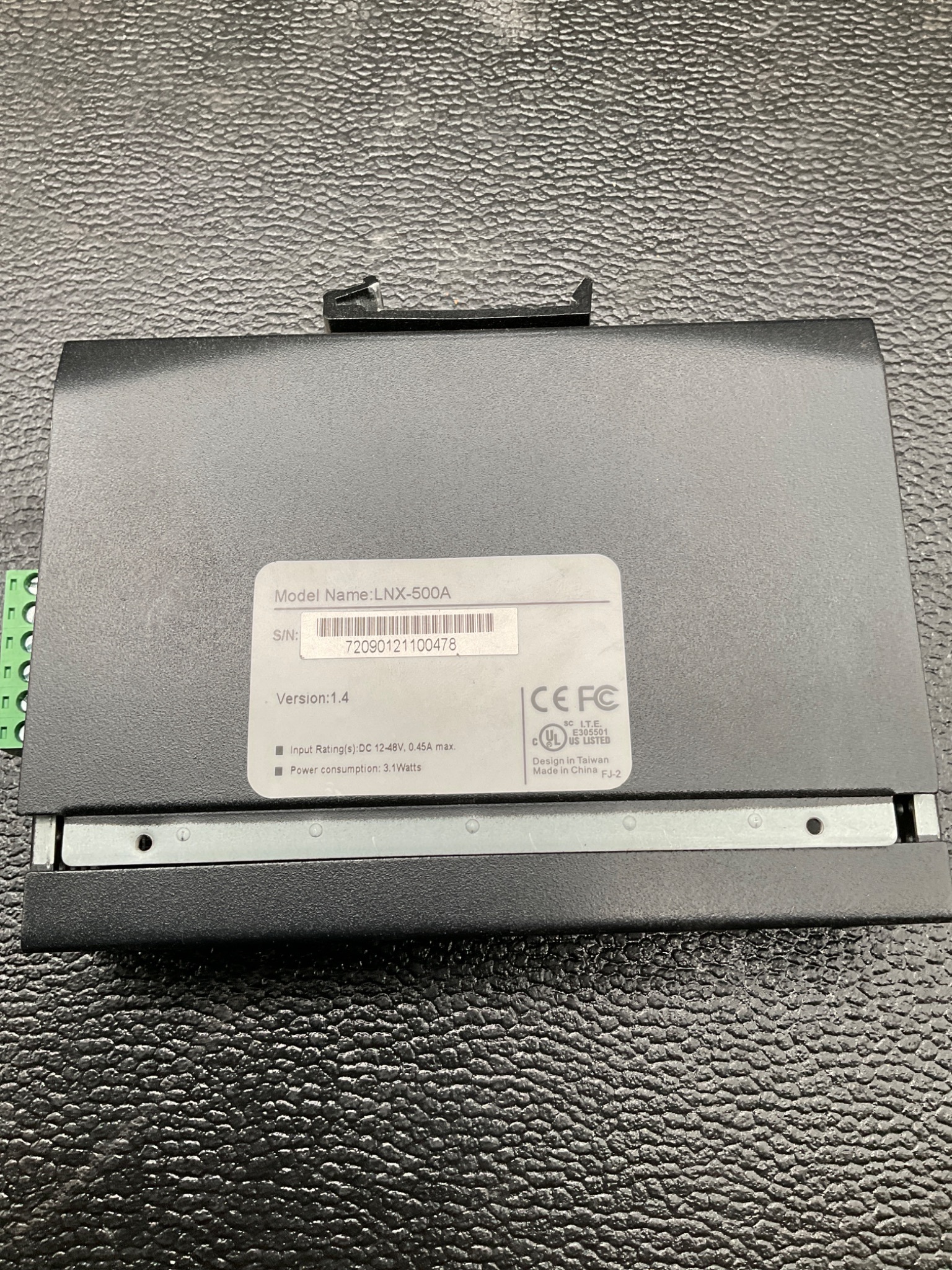 LANOLINX LNX-500A INDUSTRIAL ETHERNET SWITCH 5-PORT 12-48VDC USED 2