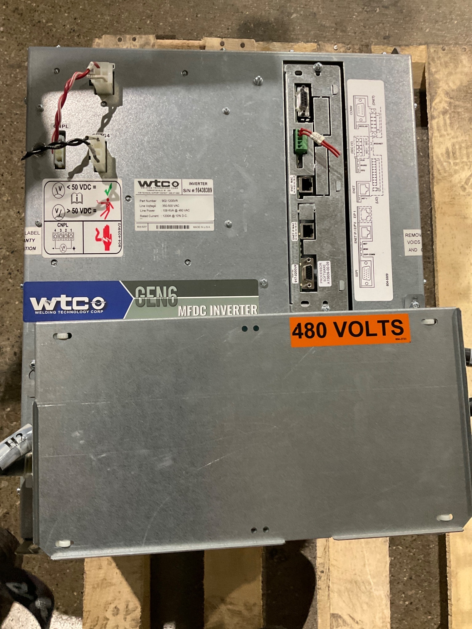 WTC 902-1200VR Gen6 MFDC Inverter 350–500VAC Processor Software USED 2