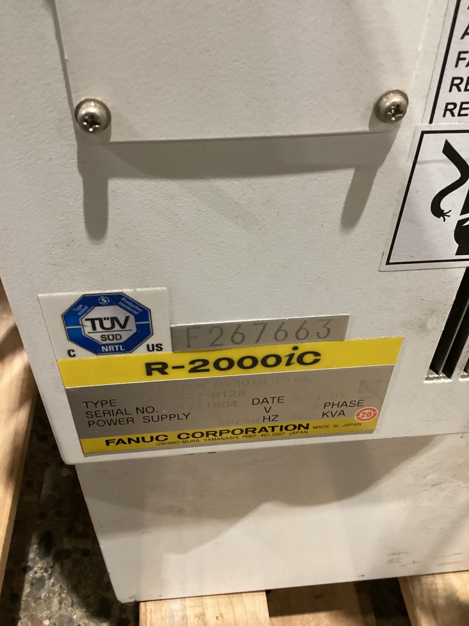 FANUC R-2000iC/210F w/ R30iB PLUS Controls USED 11