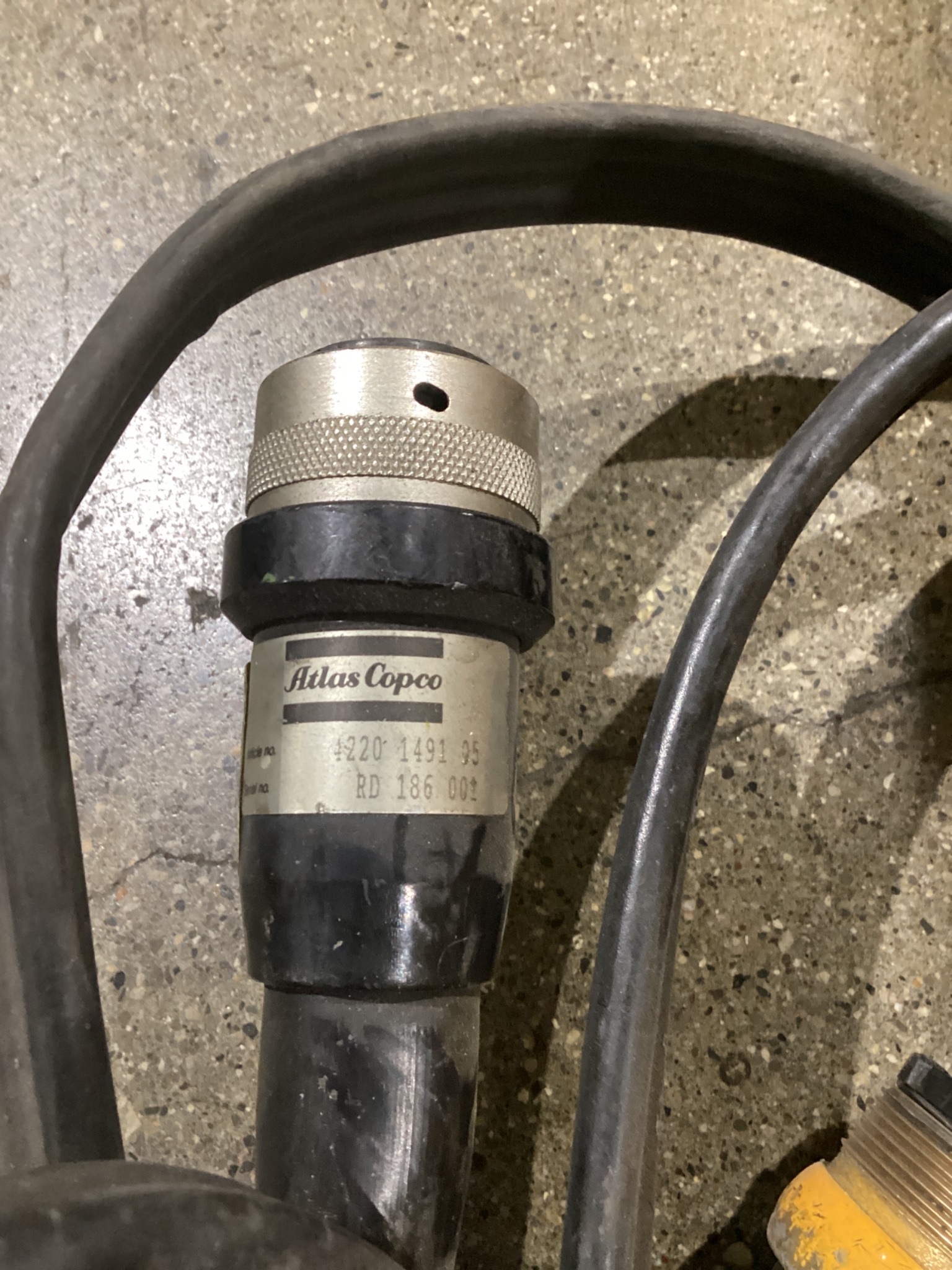 ATLAS COPCO 1220-1491-95 Nutrunner Cable Assembly USED 4